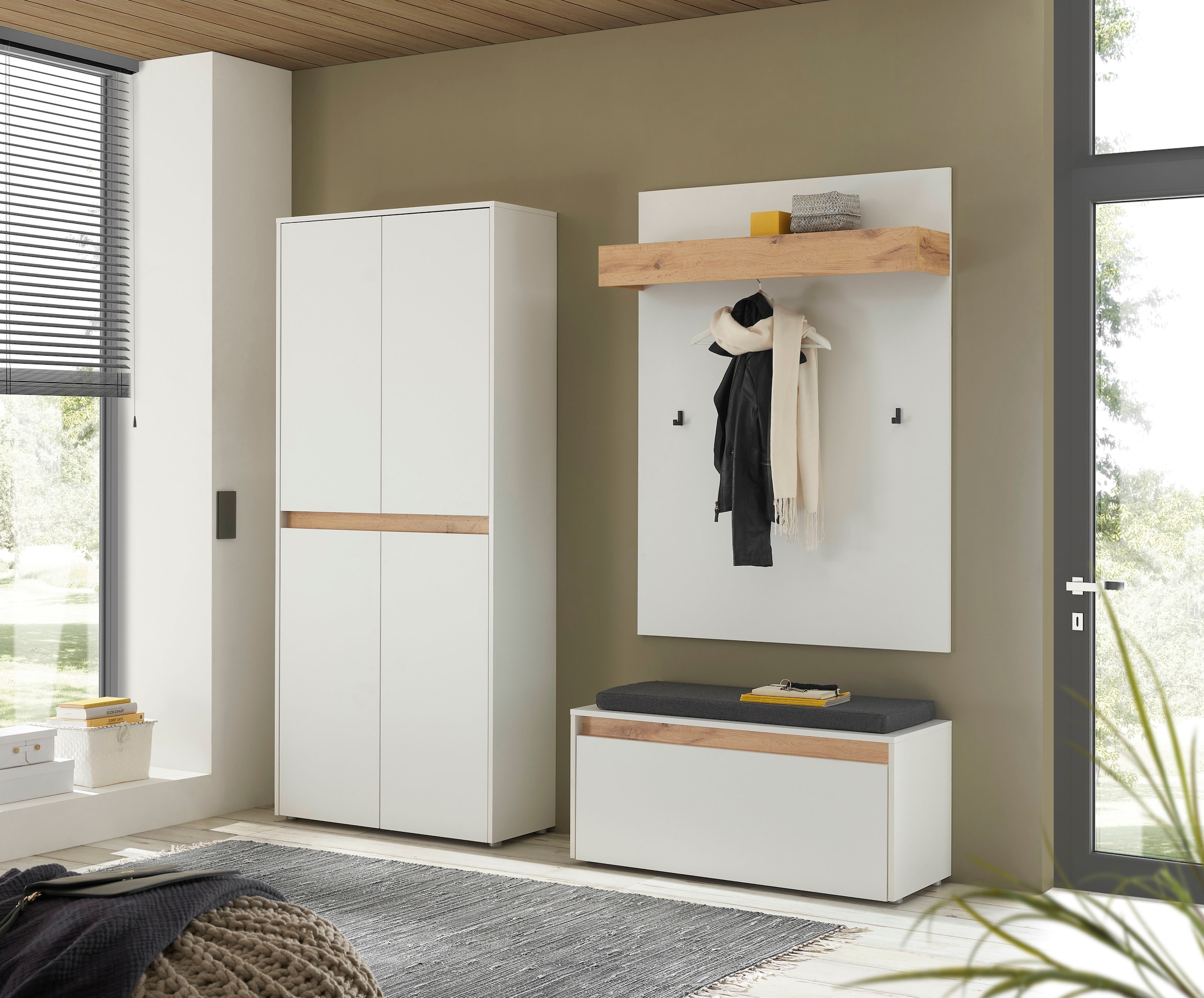 INOSIGN Ensemble de vestiaires »City/Giron, moderne Garderobe, viel Stauraum, ca. 40 Schuhe« Set, 3 cuis tlg.