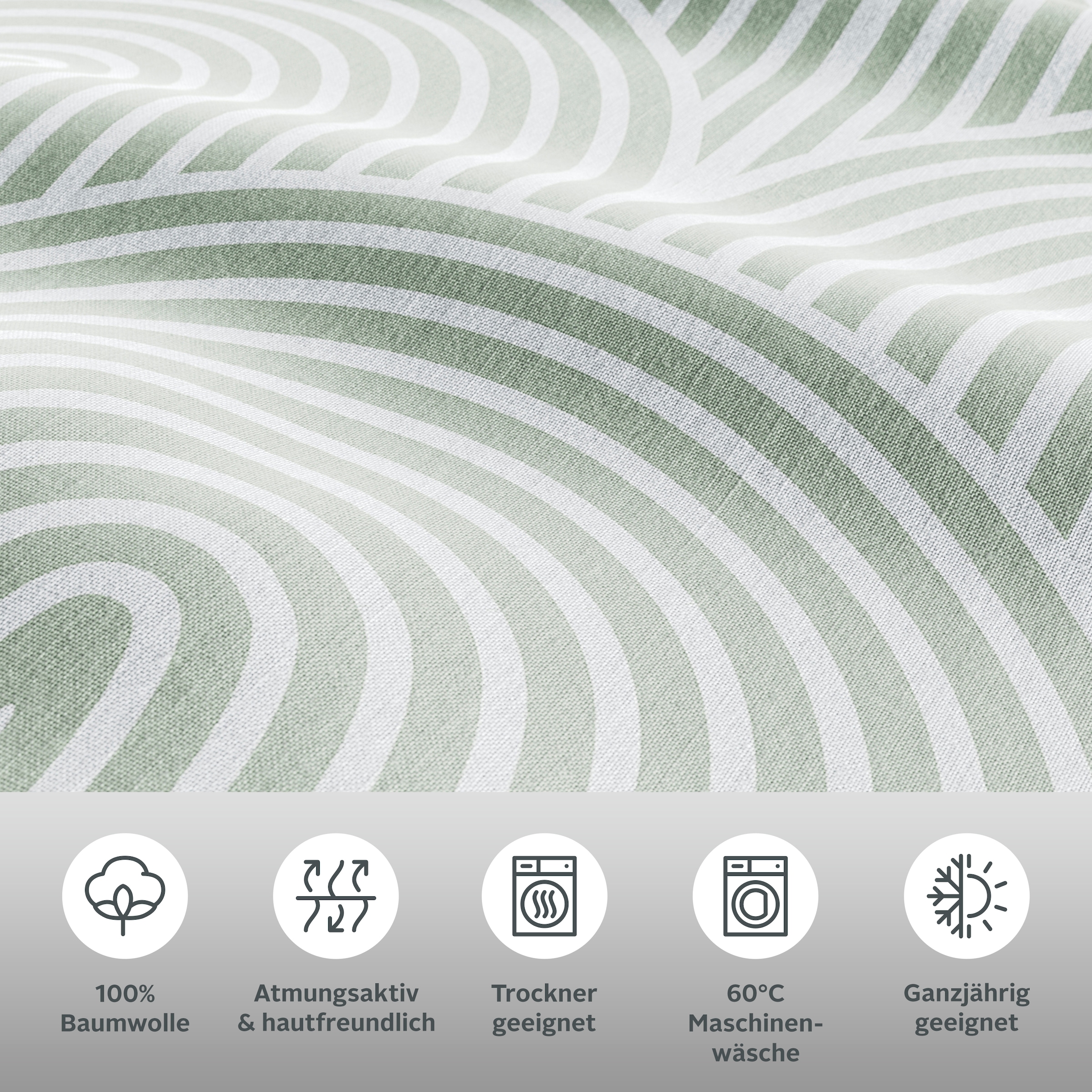 GOODproduct Linge de lit »Matilda in Gr. 135x200 oder 155x220 cm« 2 Bettwäsche aus Baumwolle, Bettwäsche mit skandinavischem Design