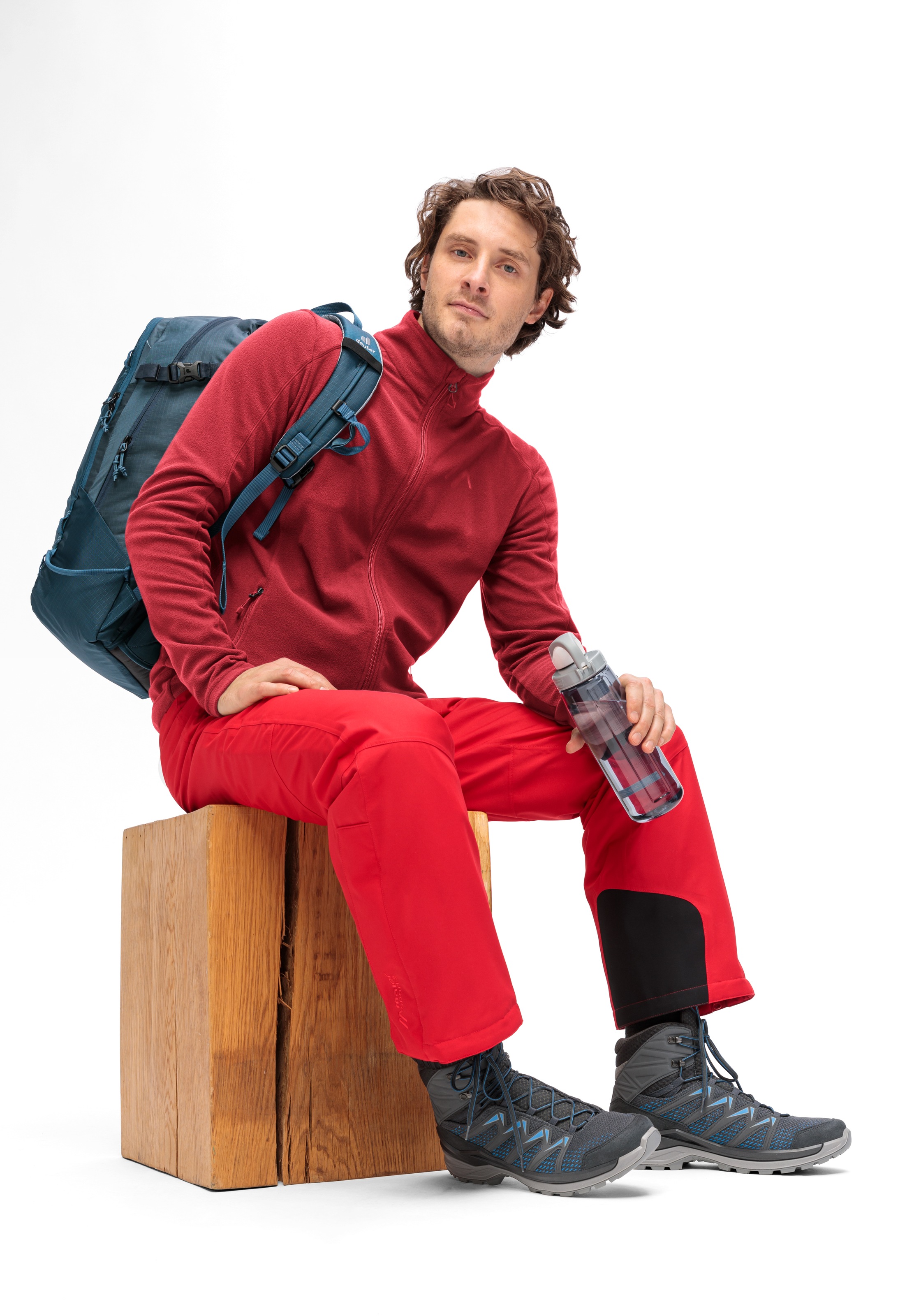 Maier Sports Veste polaire »Dennis Jacket M« Herren Midlayer, pflegeleichtes Fleece mit 2 RV-Taschen