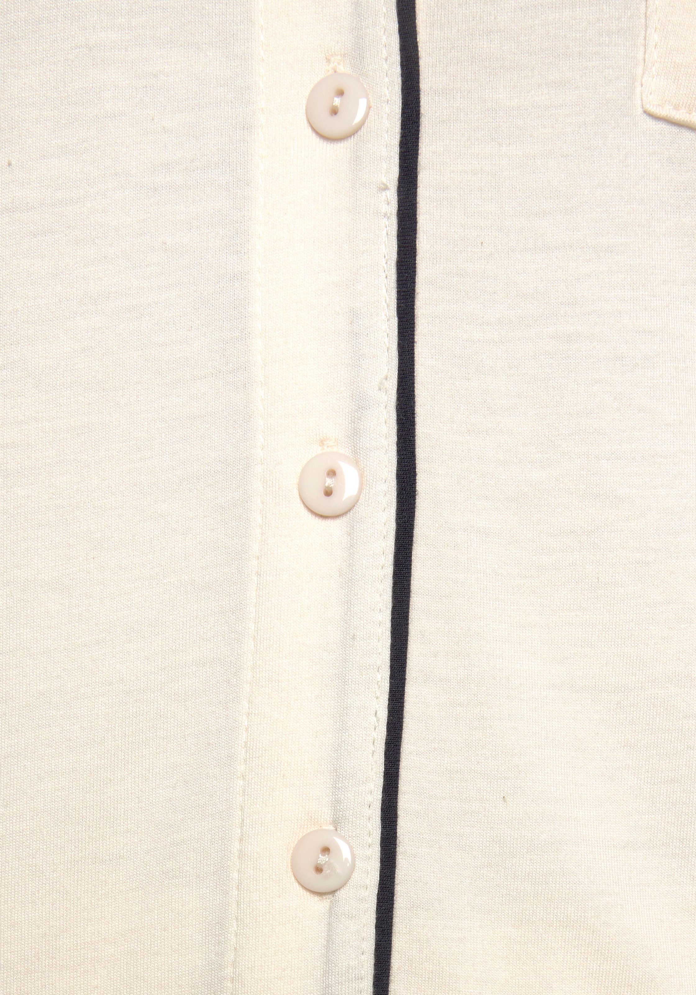 LASCANA Pyjama 2 tlg. mit Kontrastpaspeln