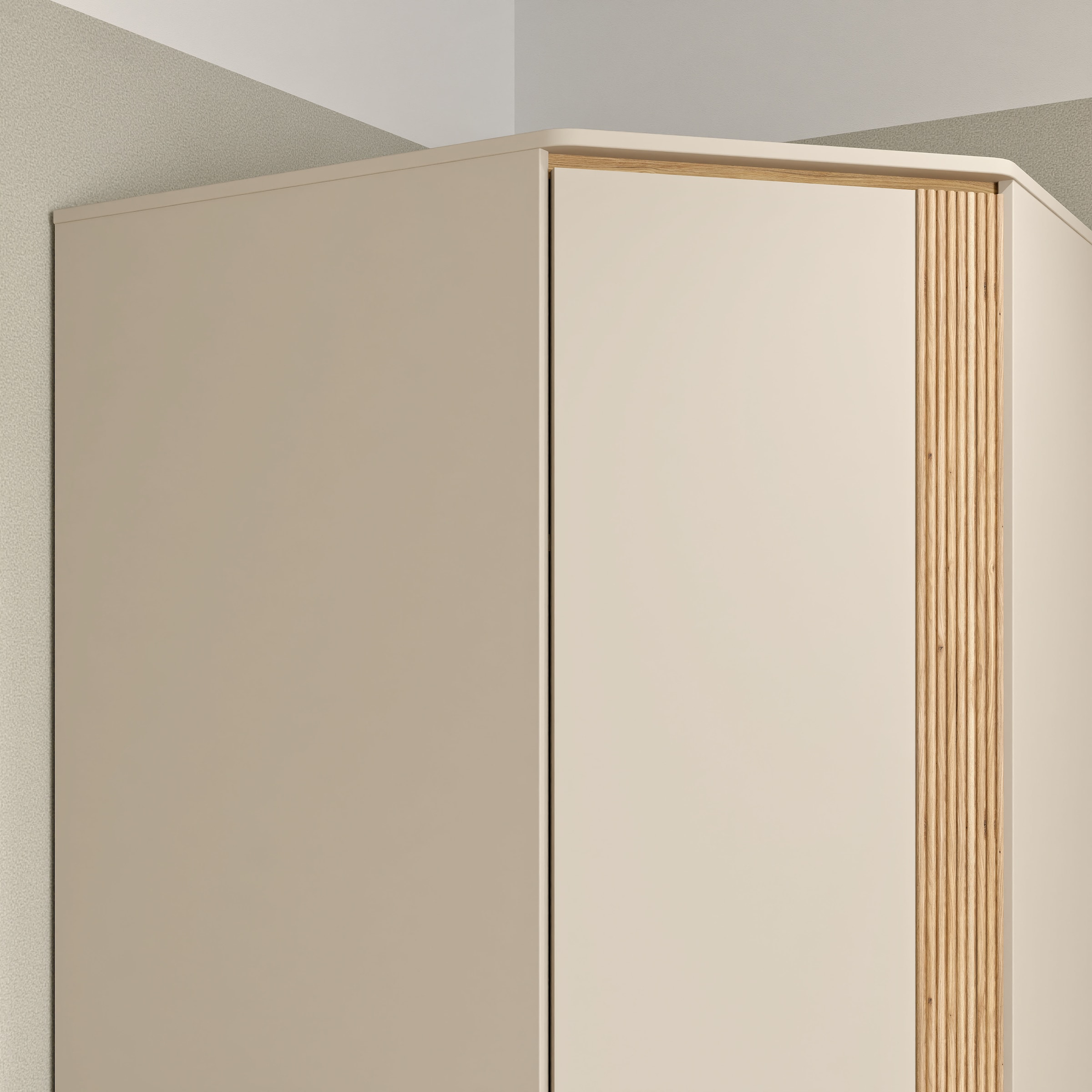FORTE Eckkleiderschrank B/H/T 92,2/193,7/92,2 cm