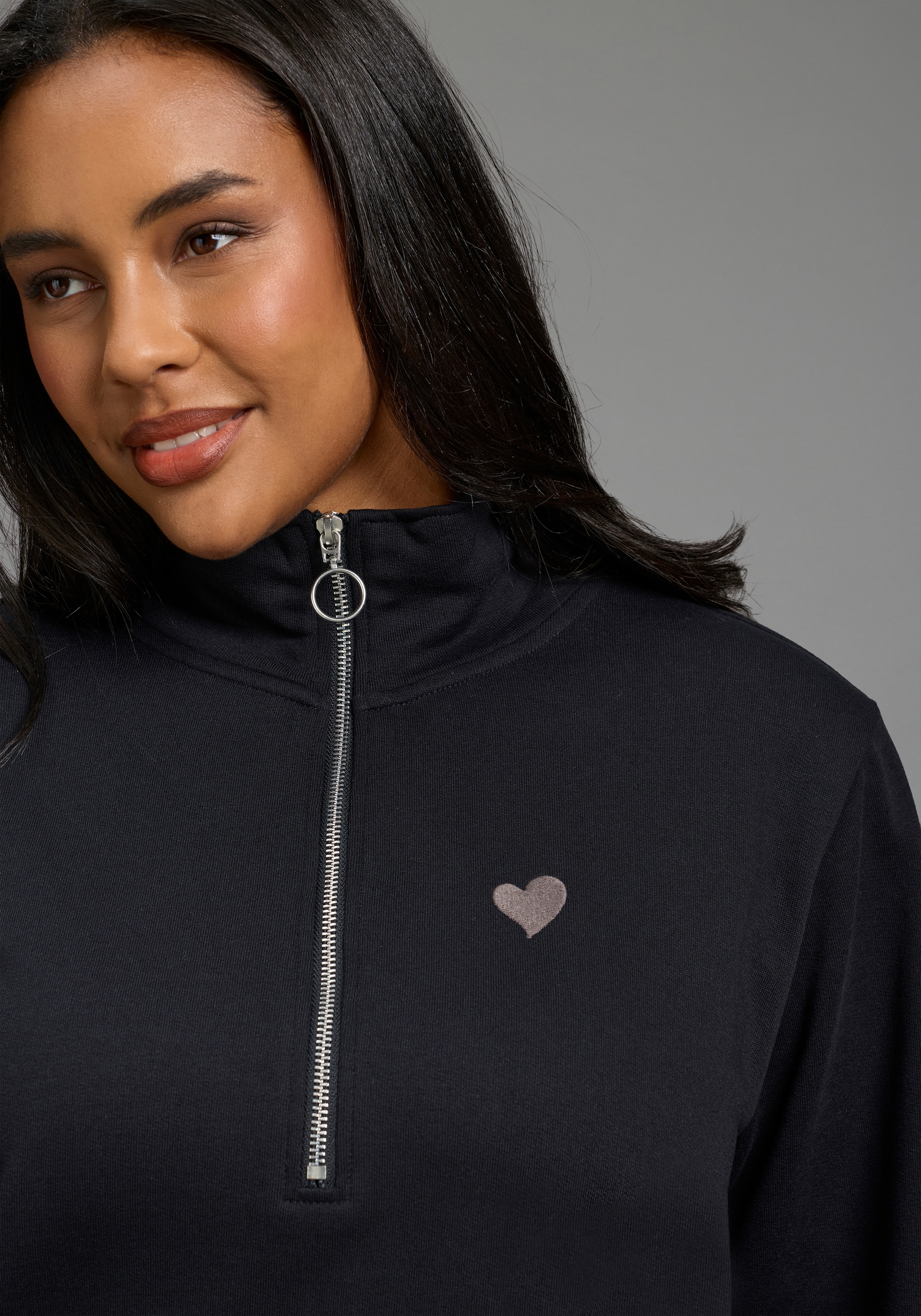 Laura Scott CURVE Longsweatshirt »Grosse Grössen«

