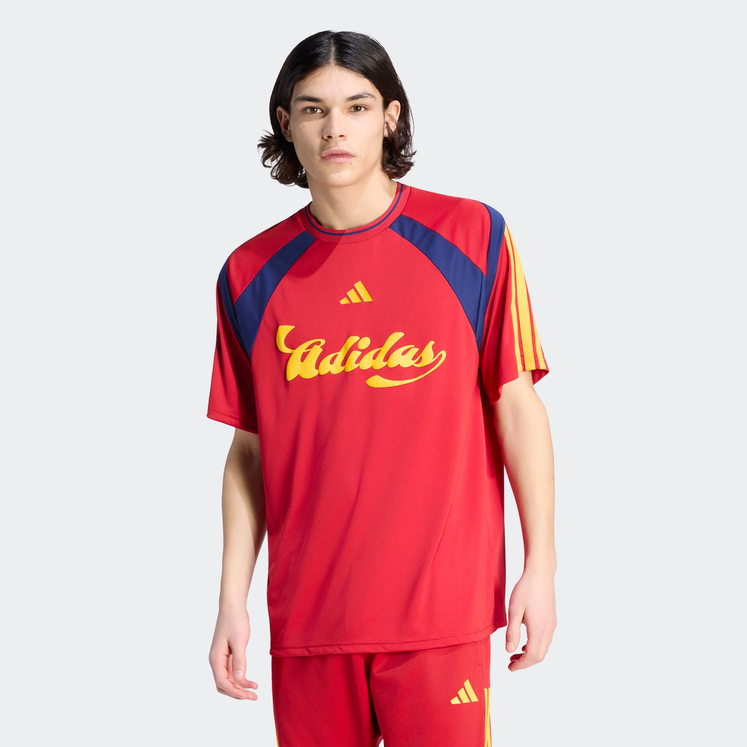 adidas Sportswear T-shirt »HOUSE OF TIRO NATIONS PACK TRIKOT« avec fermeture éclair, coupe normale, ourlet droit