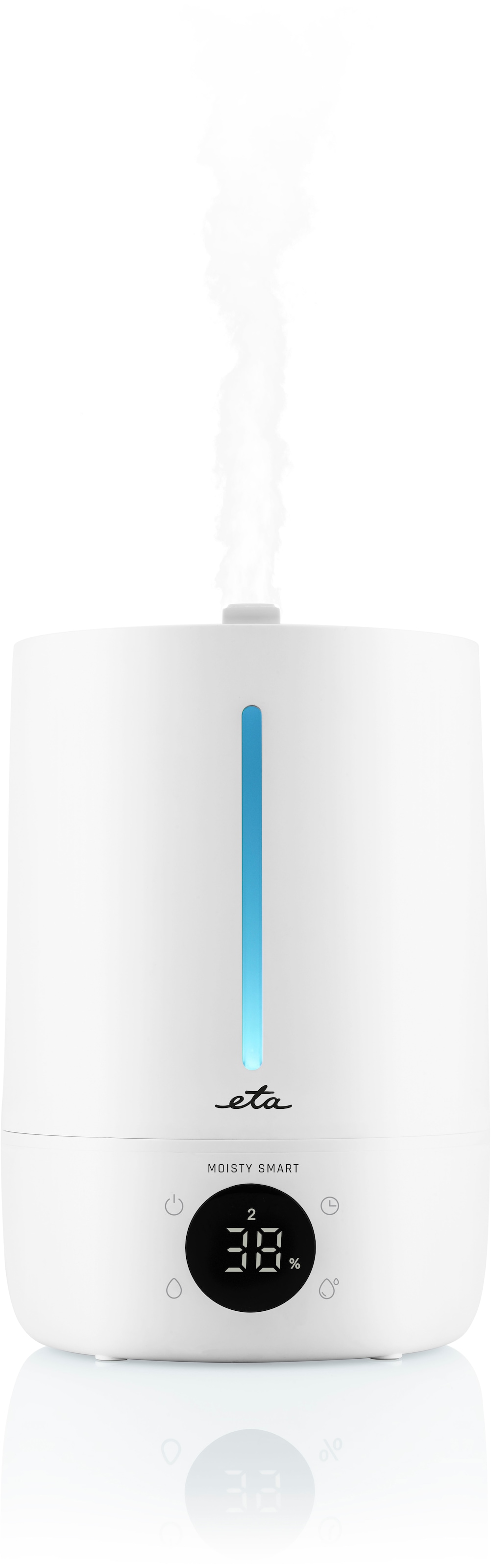 eta Humidificateur d'air »Moisty Smart« 5 l Wassertank Ultraschall-Sprühtechnologie, 12 Std. Betrieb, Smart App, LED-Display