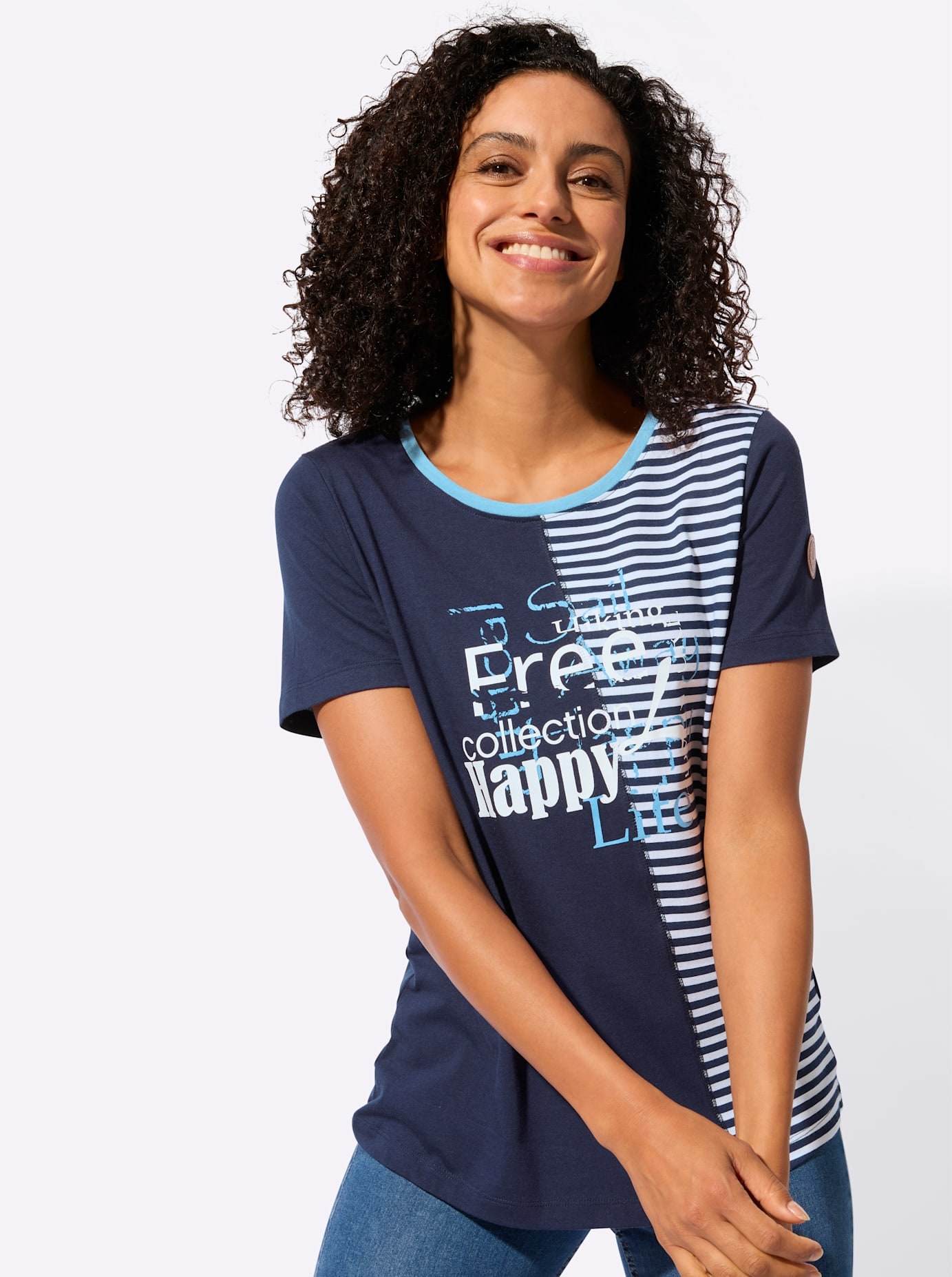 Casual Looks Shirt à col rond »Rundhals-Shirt« 1 pièces