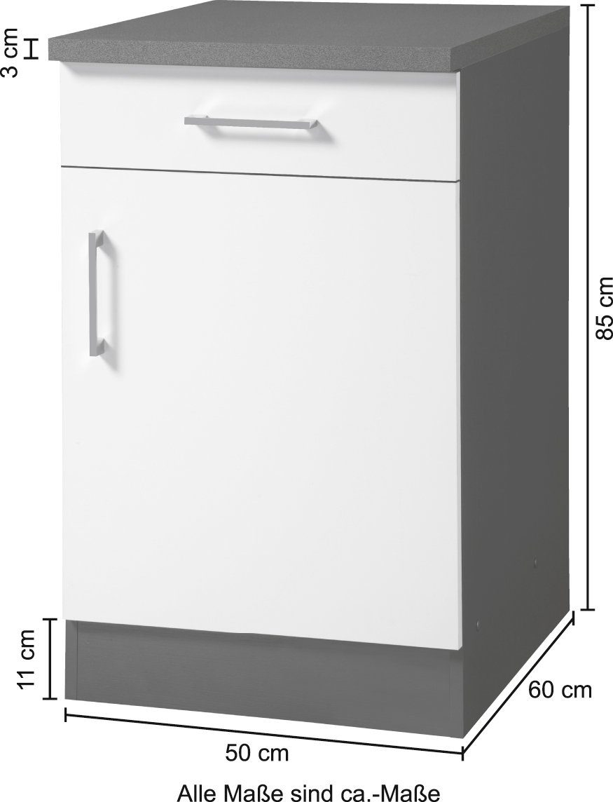 KOCHSTATION Armoire basse »KS-Paris« largeur 50 cm