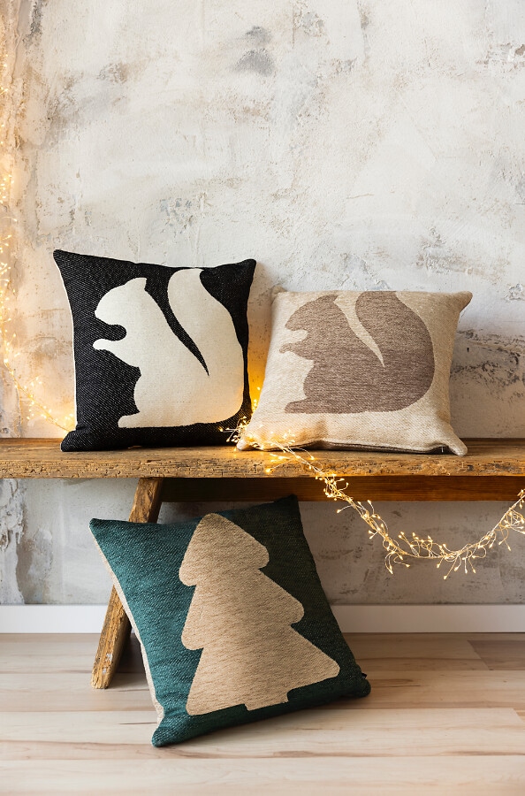 H.O.C.K. Dekokissen »X-Mas Tree« Weihnachtszeit, Tannenbaum, inkl. Füllung, Bezug mit Reissverschluss