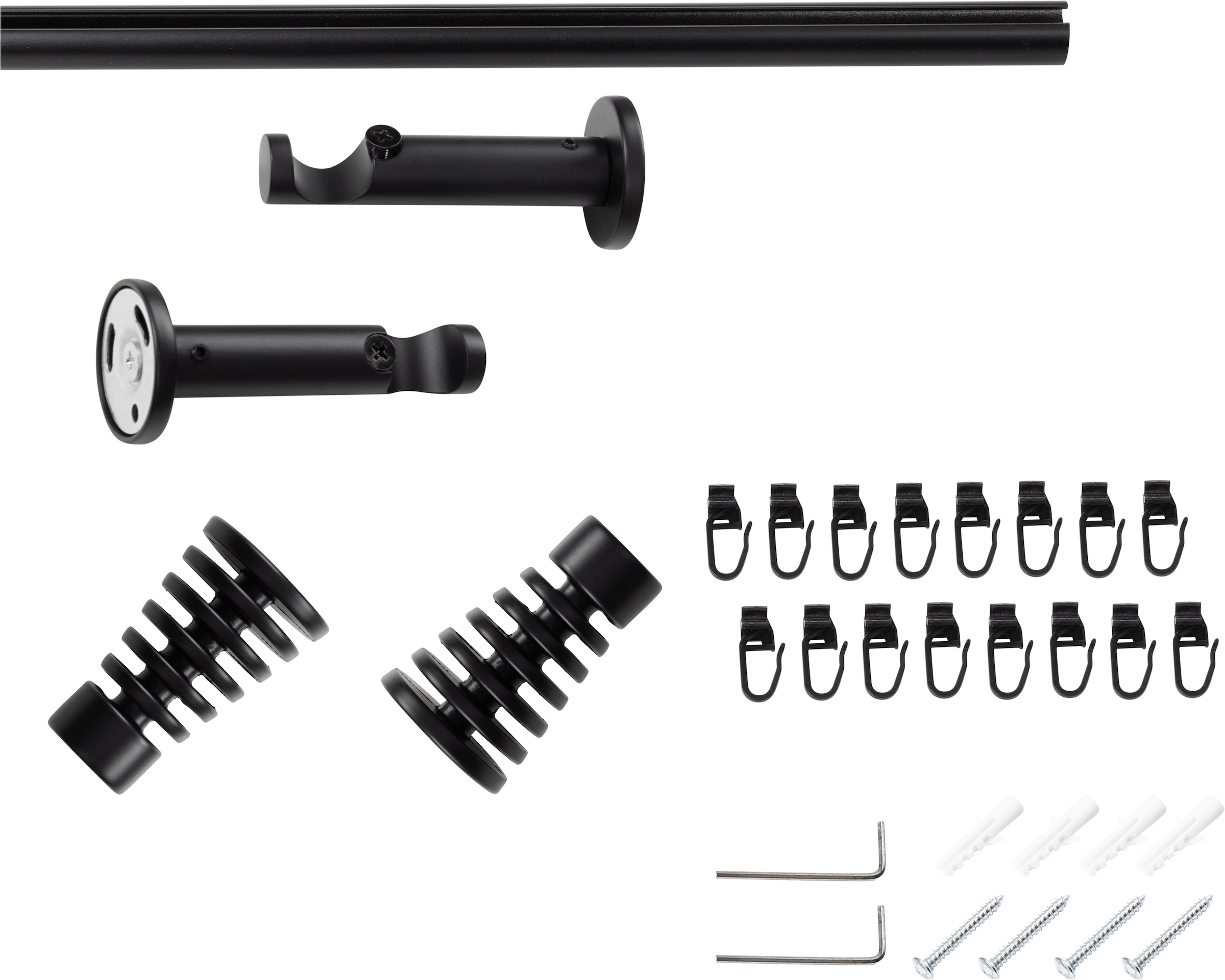 SN DECO GROUP Tringle à rideaux Ø 19 mm 1 course-läufig Fixmass;kürzbar