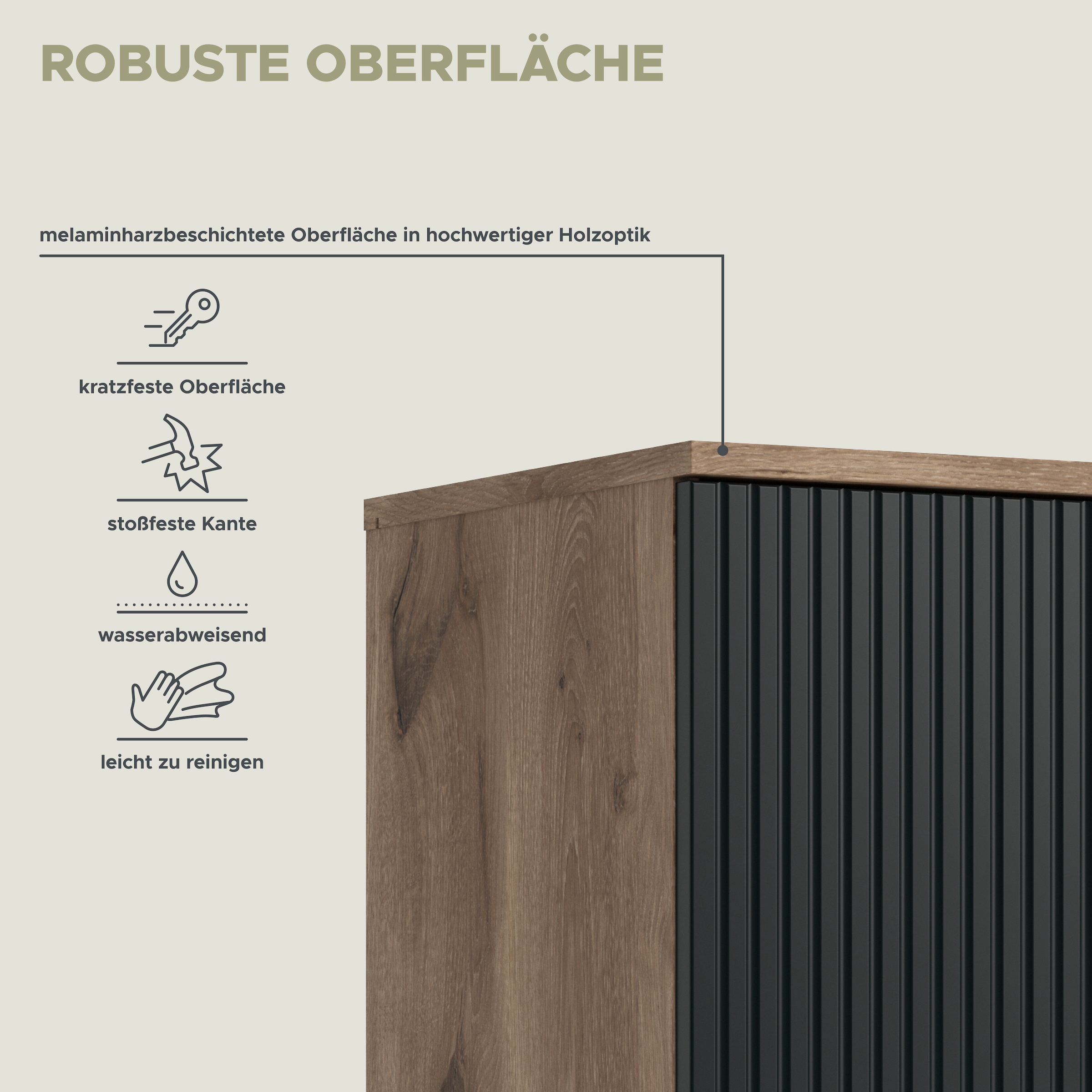 INOSIGN Table basse »TREVERK, Breite: 100 cm« 1 cuis tlg. Table basse, table de salon, table d'appoint, salon