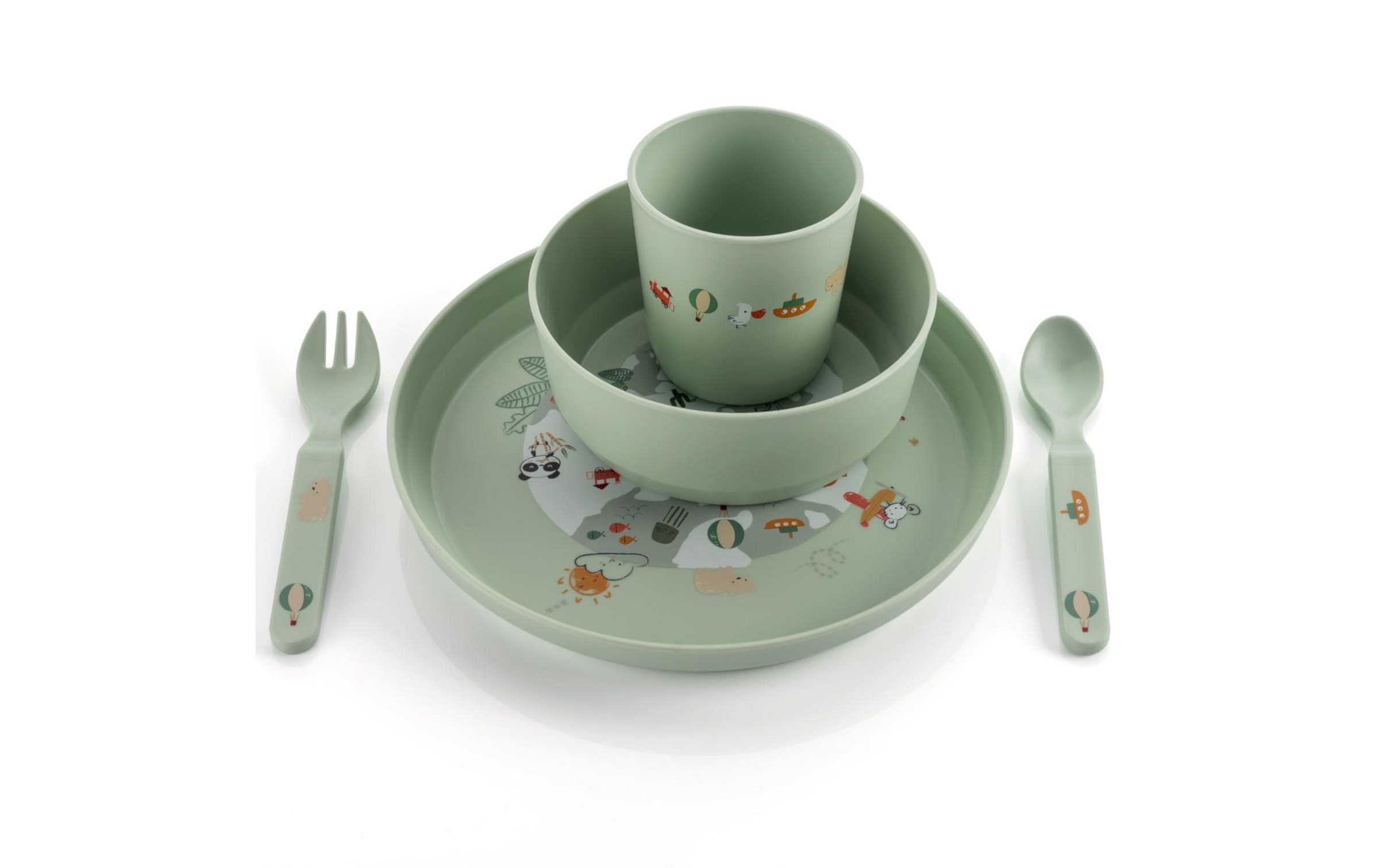 Reer Set de vaisselle pour enfants »Little« compatible lave-vaisselle