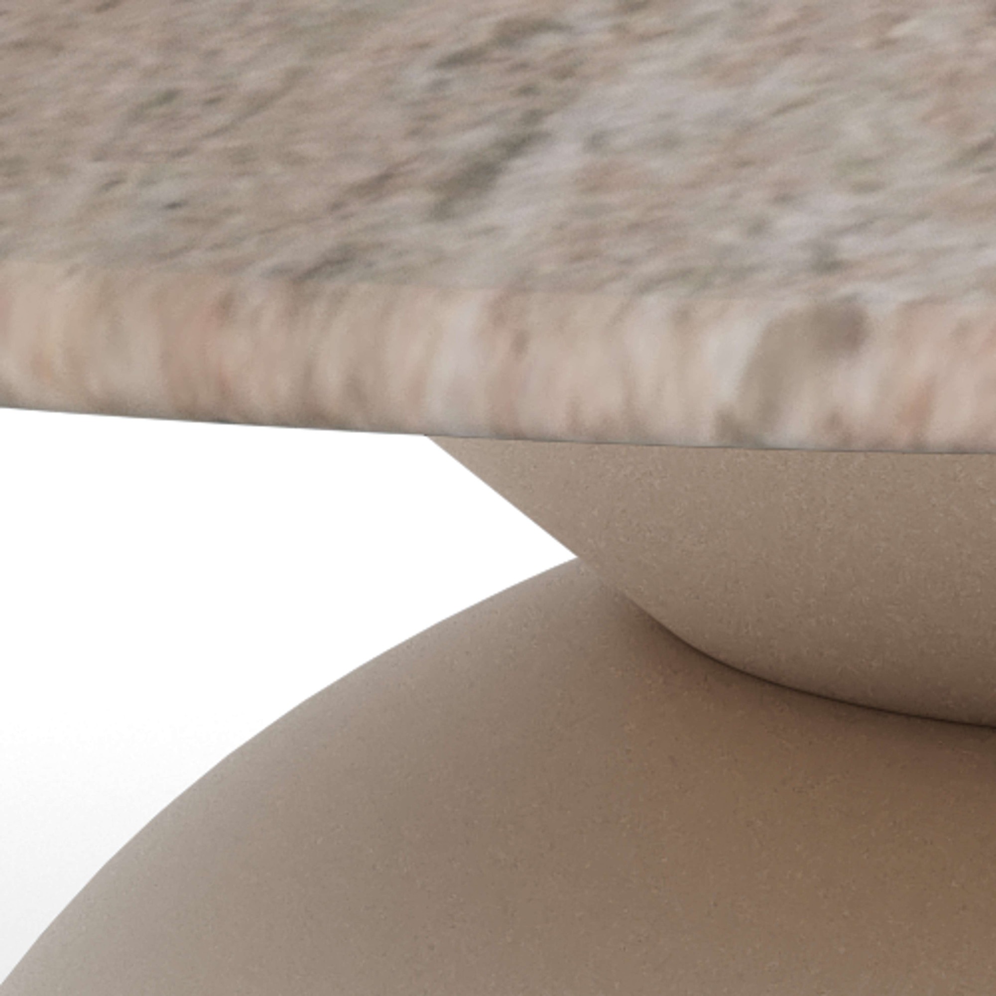 ACTONA GROUP Table basse »Ferrol, Tisch, Beistelltisch« gris, marbre, colonne, 80x42cm