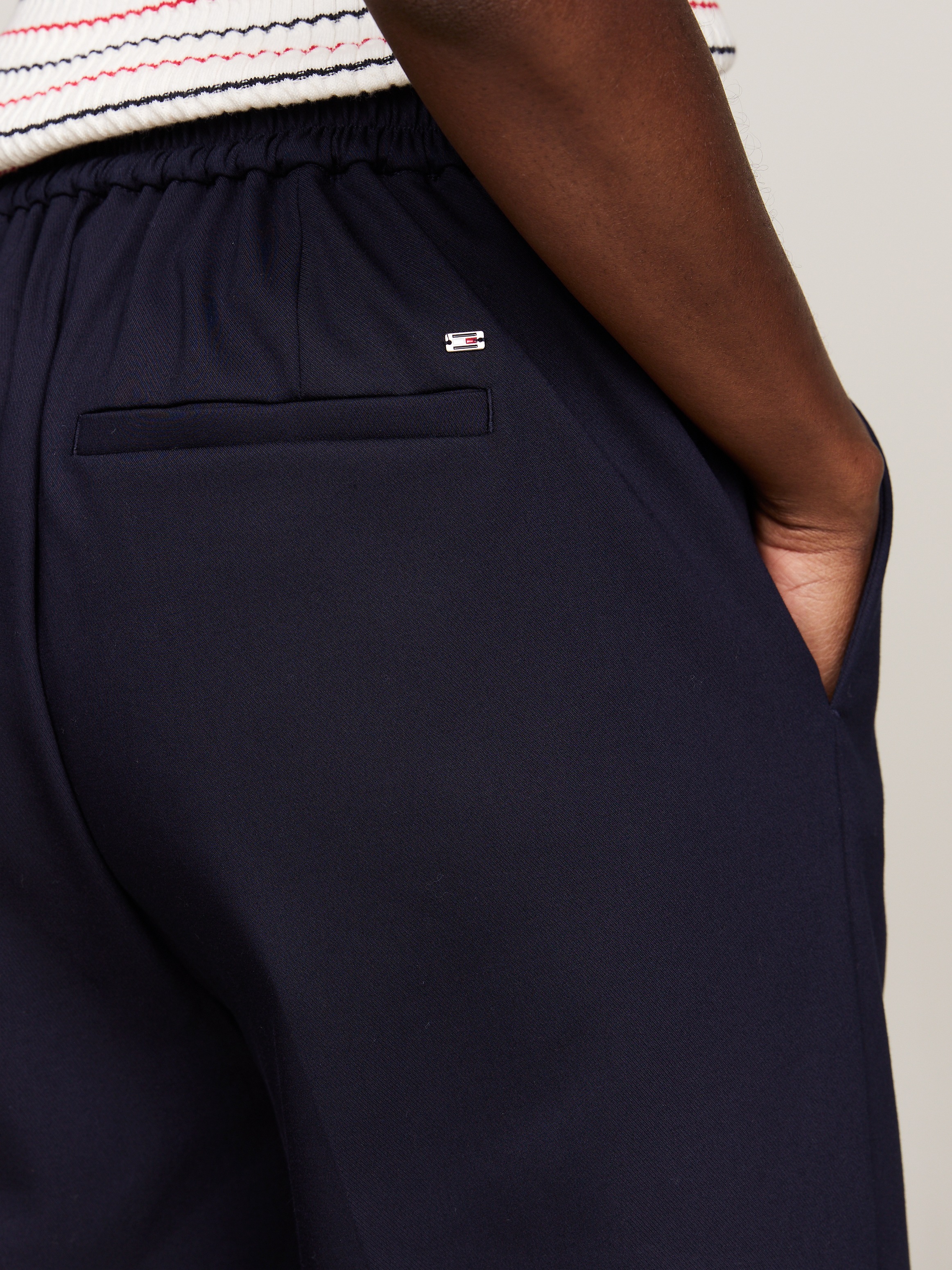 Tommy Hilfiger Chinohose  mit Logostickerei, elastische Pull On Pants