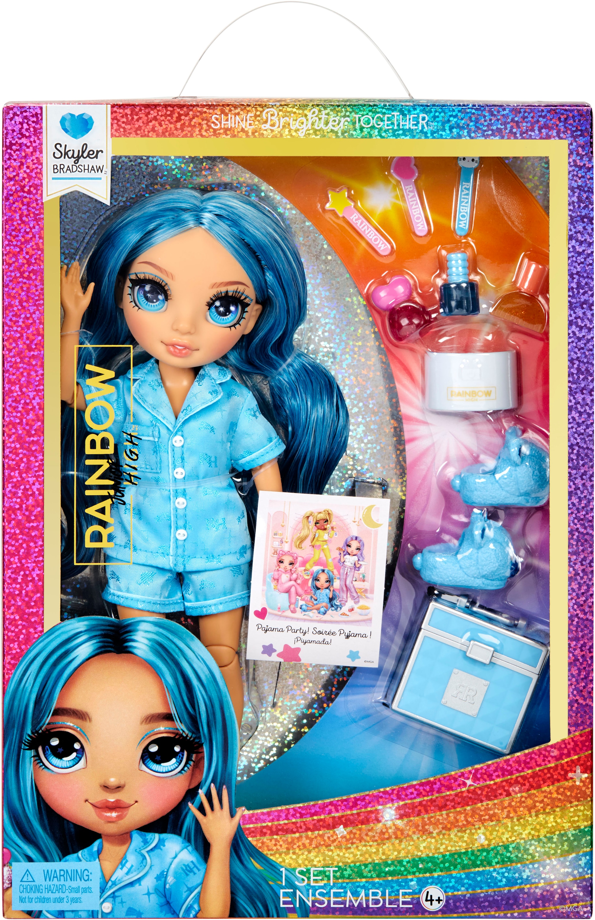 RAINBOW HIGH Poupée à habiller »Junior High PJ Party Fashion Doll Skyler (Blue)«