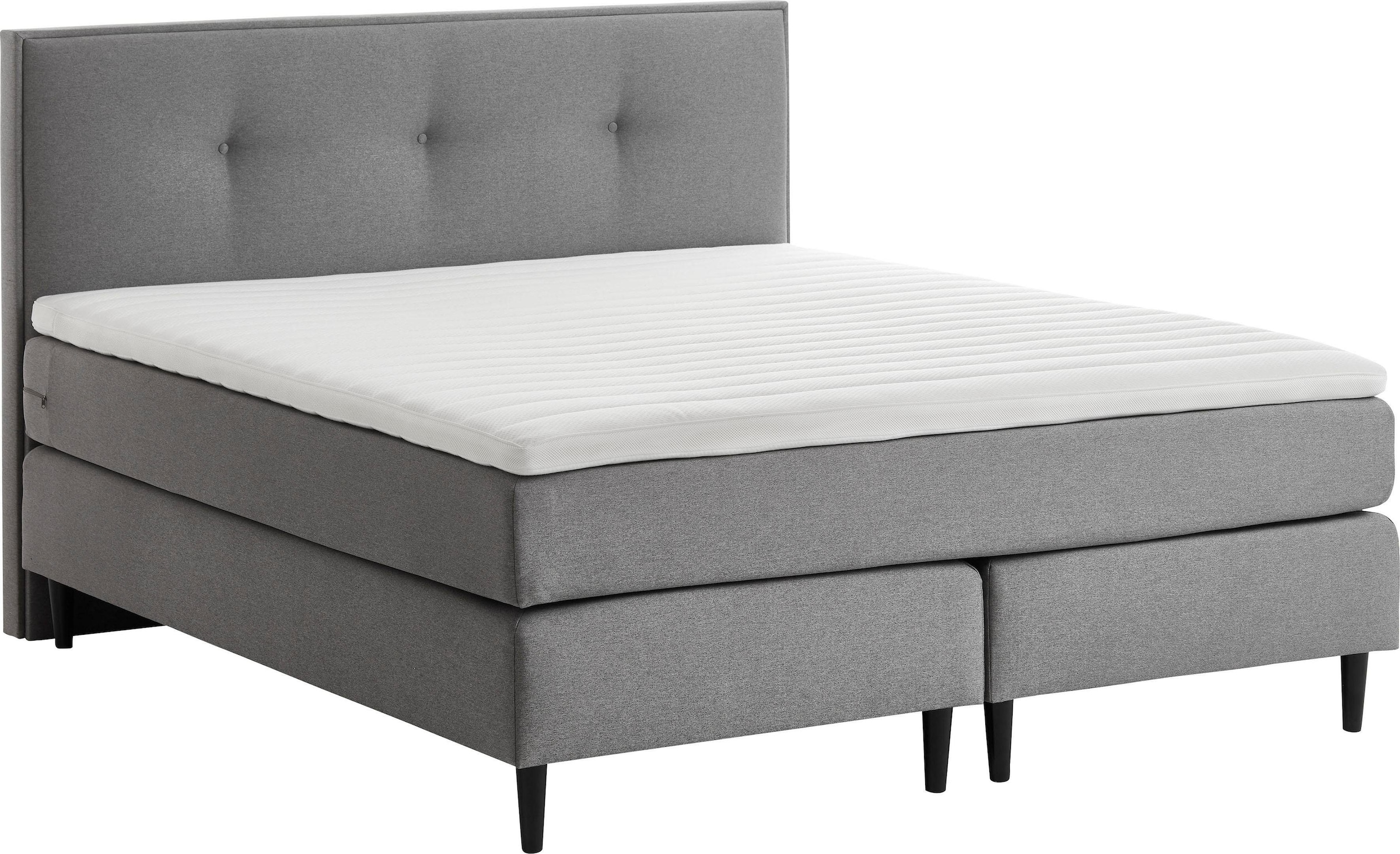 grüne betten Boxspringbett »Hella« mit Tonnentaschenfederkern-Matratze, 100% vegan