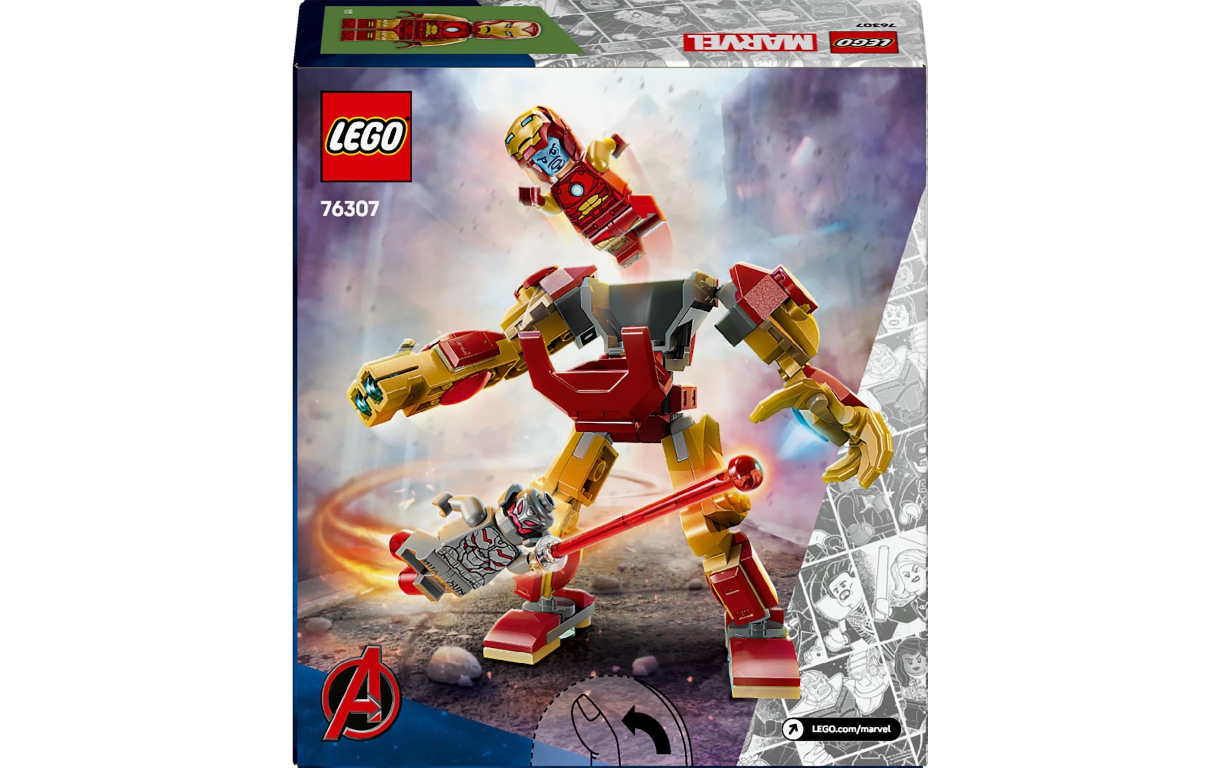 LEGO® Spielbausteine »Marvel Iron Man Mech vs. Ultron 76307«
