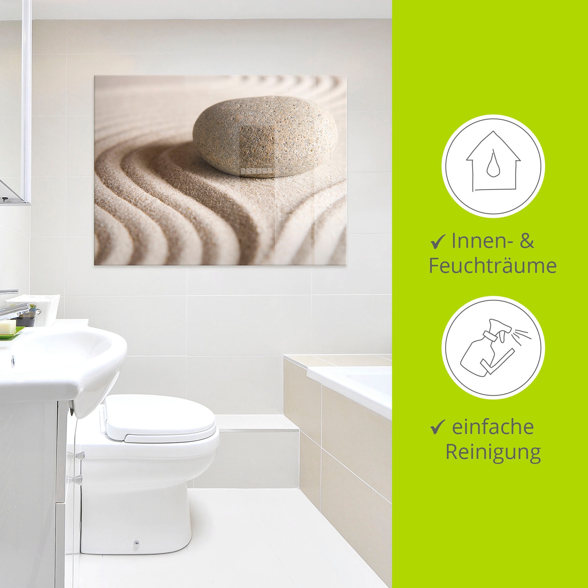 Artland Tableau en verre »Zen Stein« 1 cuis tlg. in verschiedenen Grössen