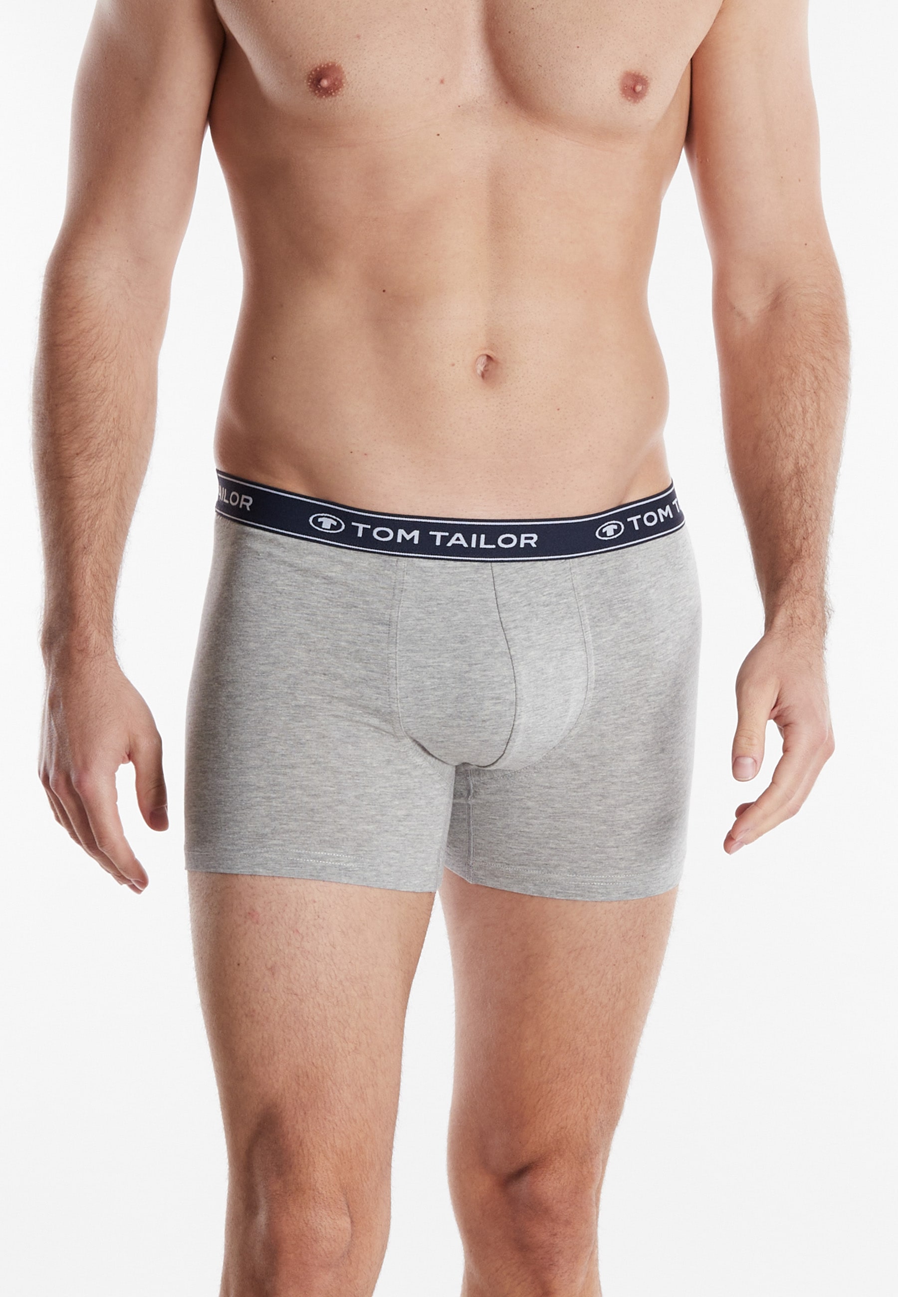 TOM TAILOR Boxers »Buffer« confortable, basique, ajusté, respirant, ceinture logo, mélange coton