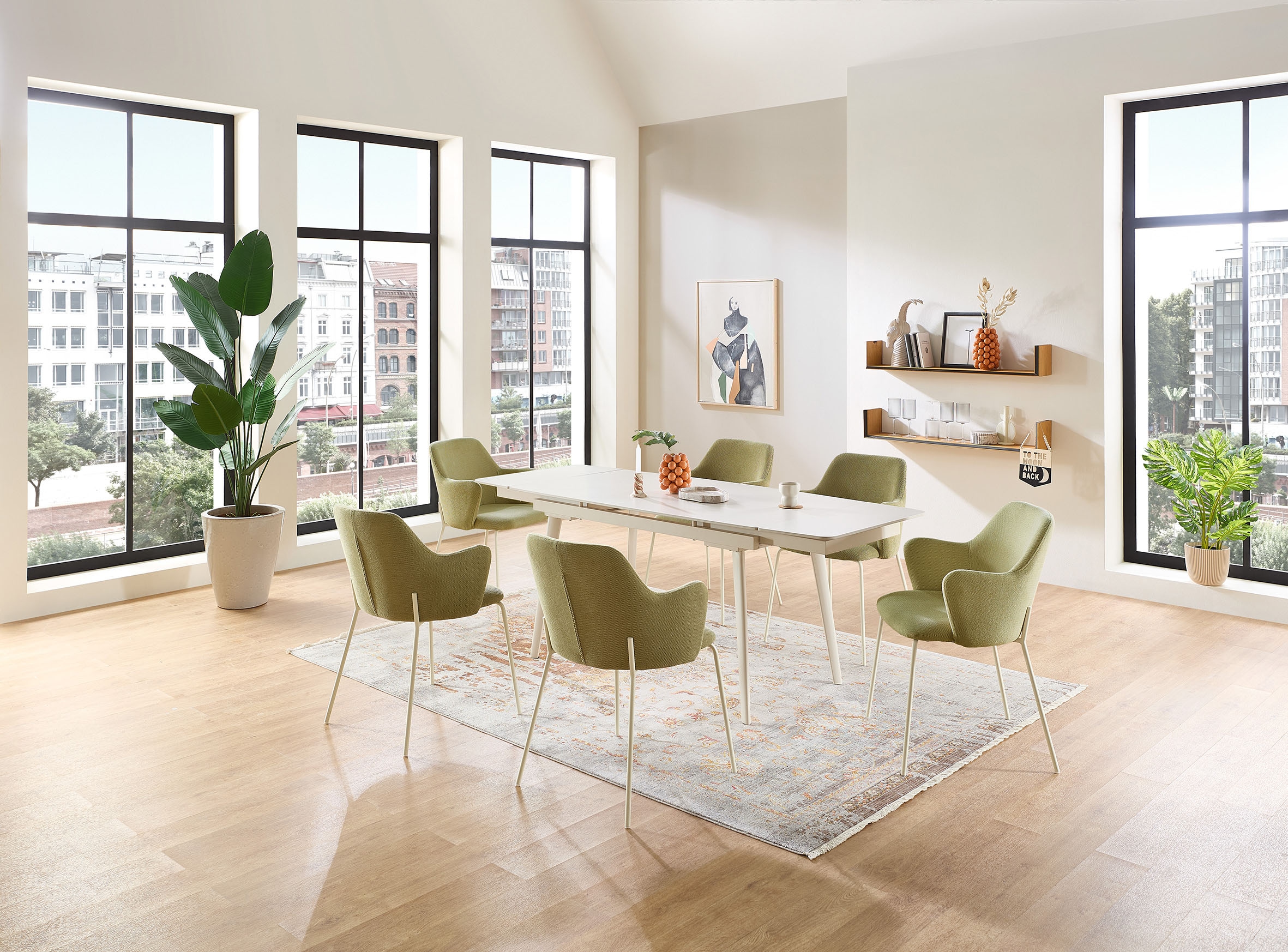 Stolkom Chaise avec accoudoirs »Lissi BxHxT 60x84x44 cm« (Ensemble) 2 cuisBreite 60cm, Metallgestell