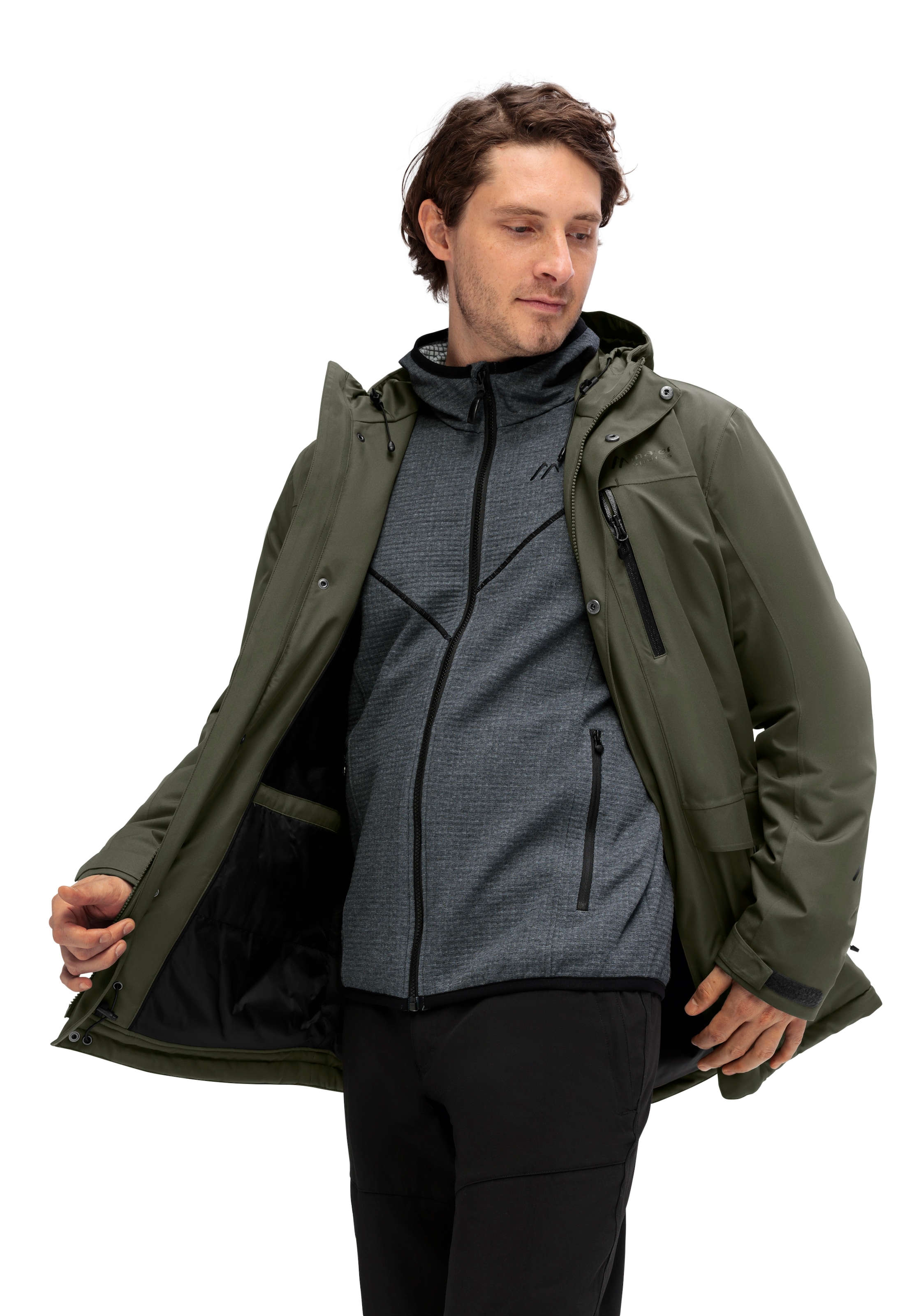 Maier Sports Veste d'extérieur »HE-JACKE MTEX EL. PEYOR LONG« mit sportlichem Look, robustes Obermaterial, längere Form