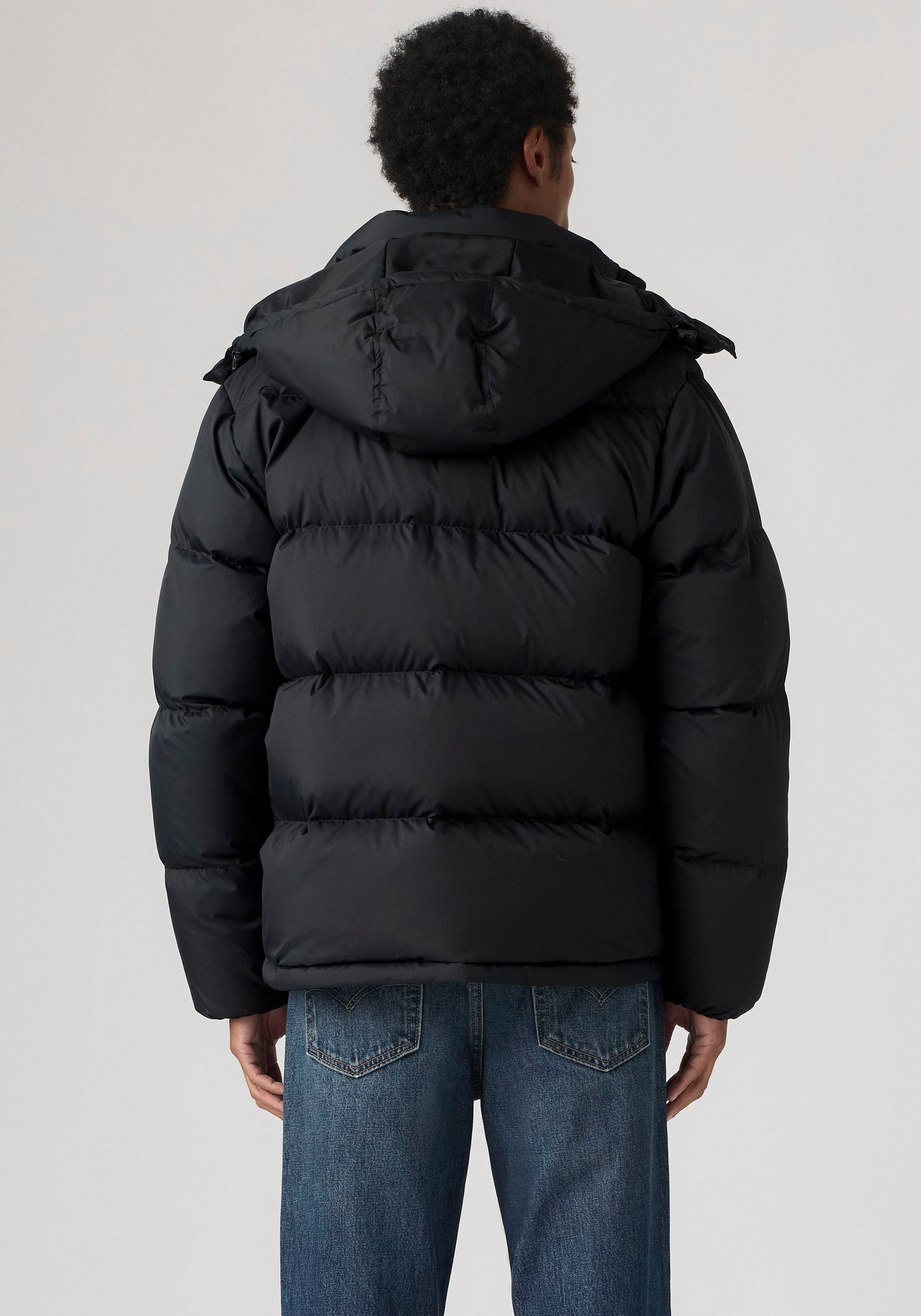 Levi's® Steppjacke »ROCKWELL HOODED PUFFER 1« mit Kapuze Hoher Stehkragen, wattiert und mit wärmendem Fleece gefüttert