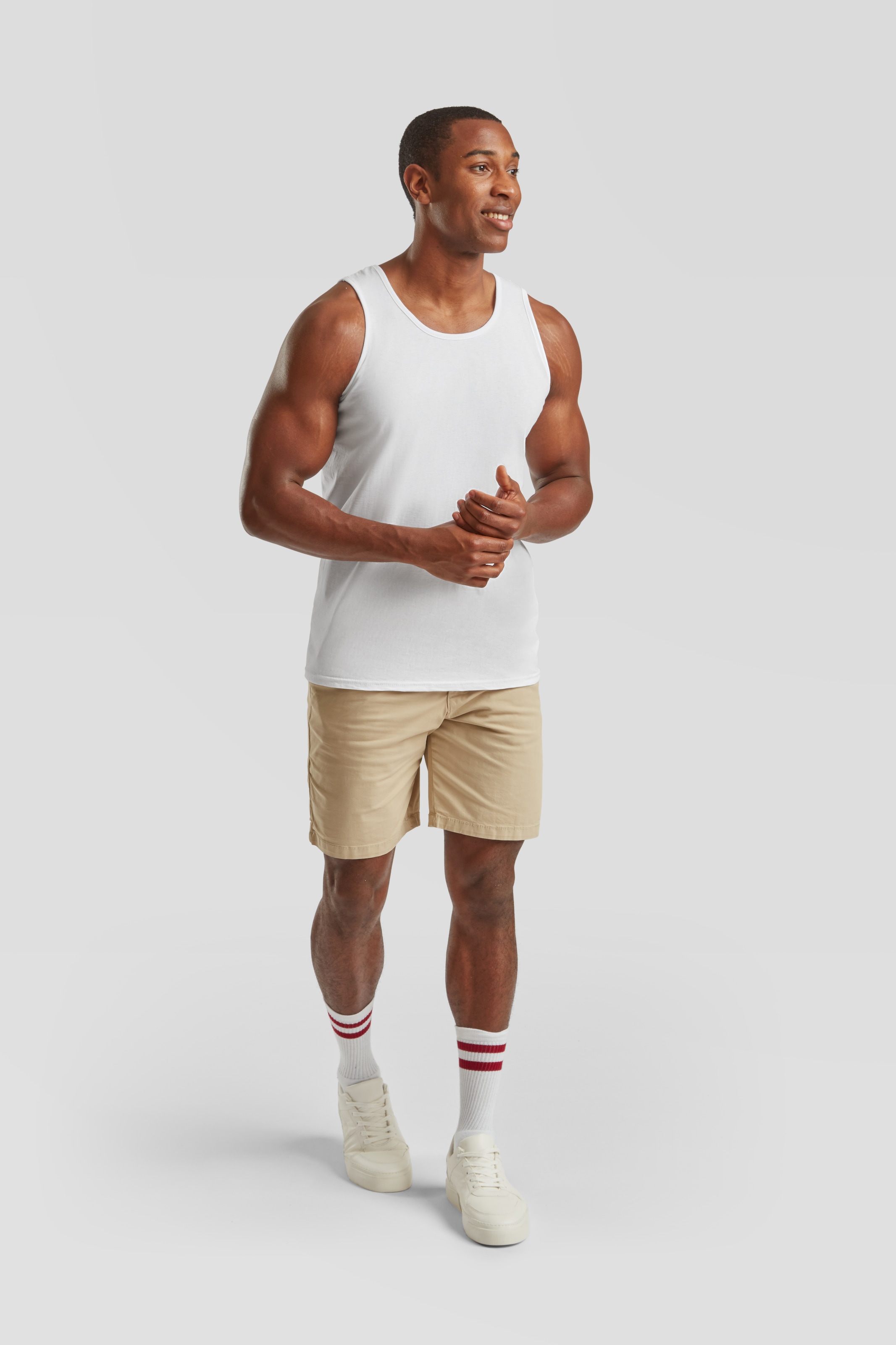 Fruit of the Loom Débardeur Packung, 5 cuis tlg. aus reiner Baumwolle, Rundhals