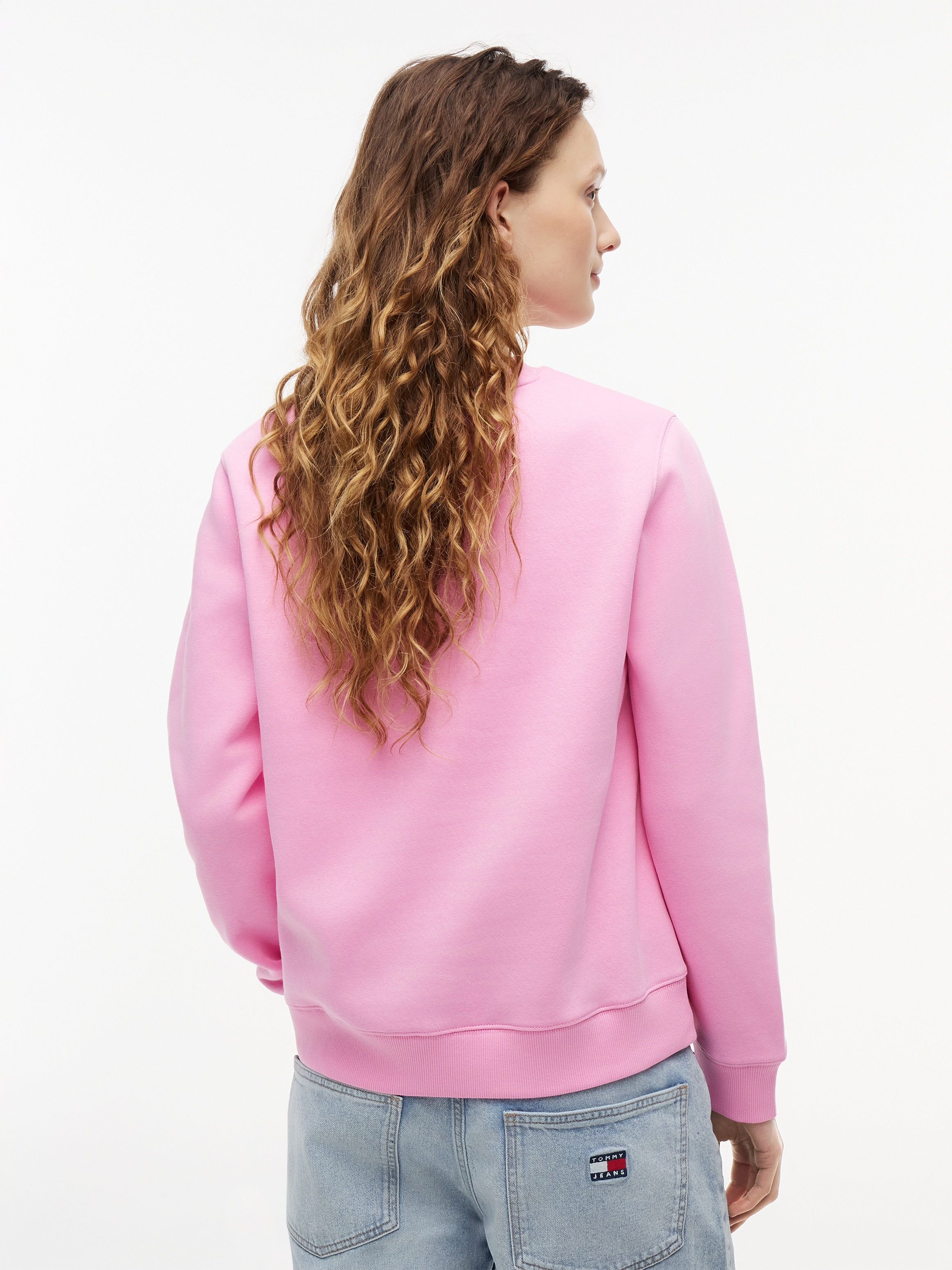 Tommy Jeans Sweat-shirt »TJW REG S FLAG CREW«, mélange de coton

