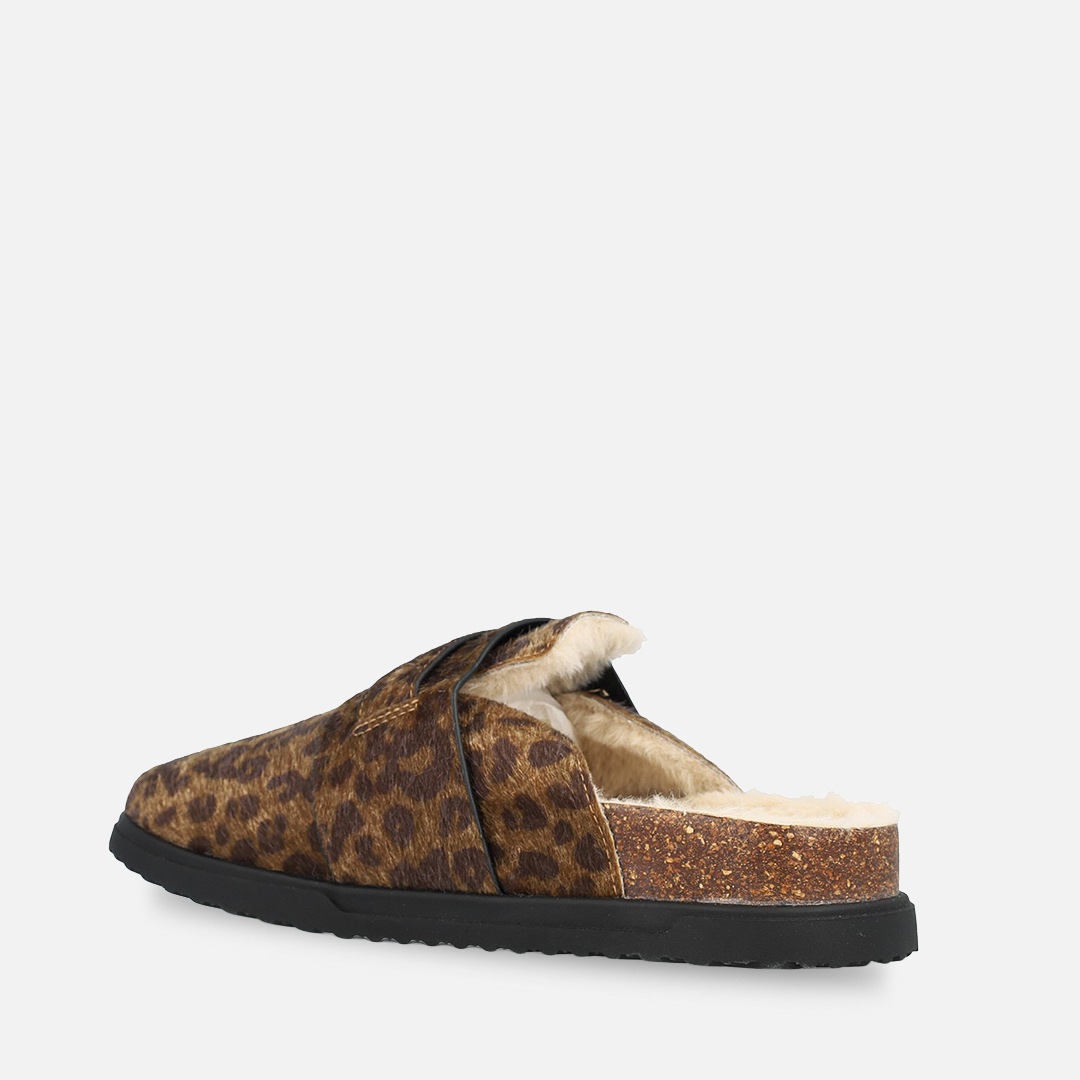 O'Neill Chausson »LERRY FUR MULE WOMEN LOW«  avec motif léopard