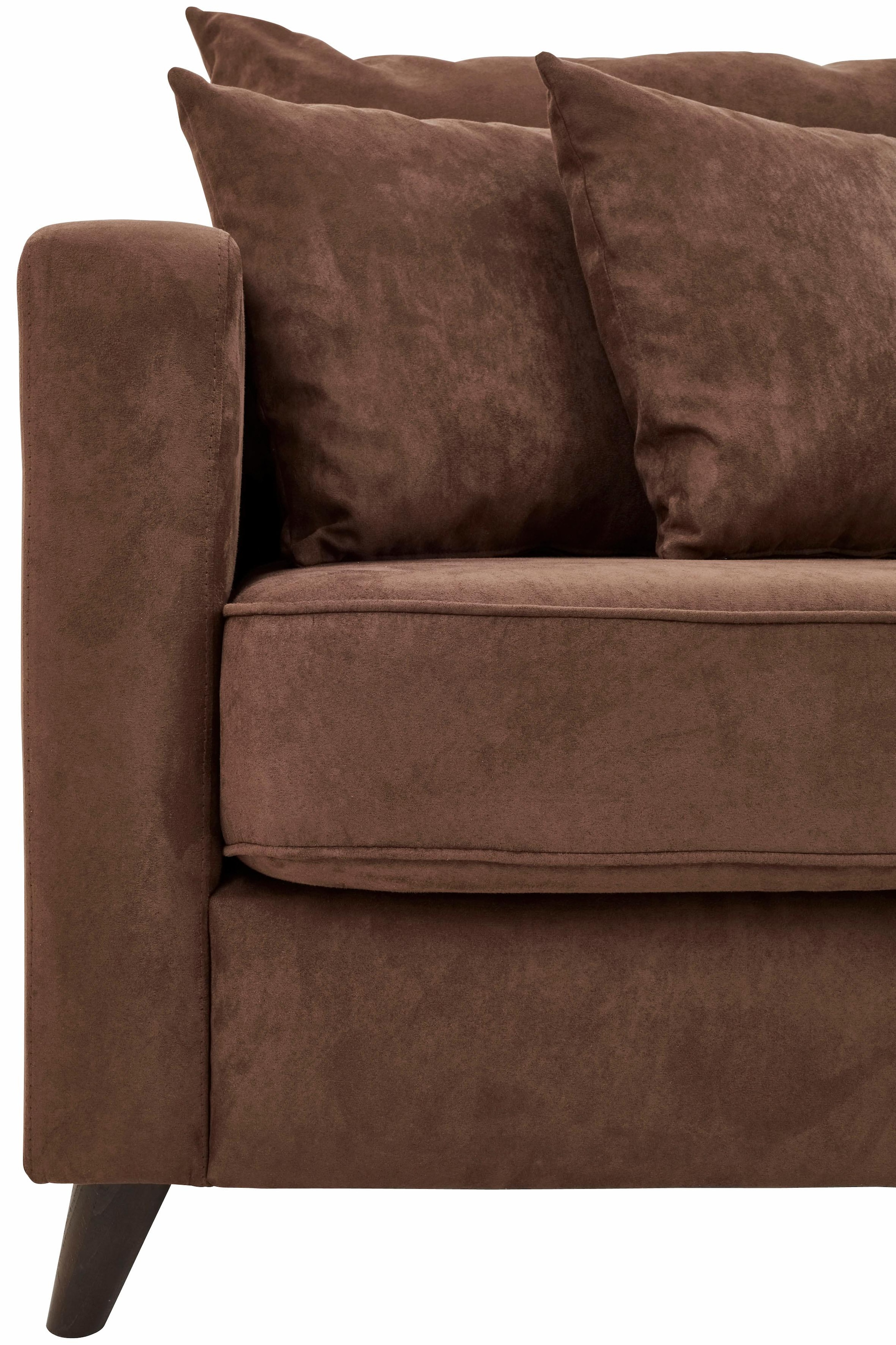 Home affaire Ecksofa »Renesse L-Form« lose Kissen, Keder an Sitzkissen