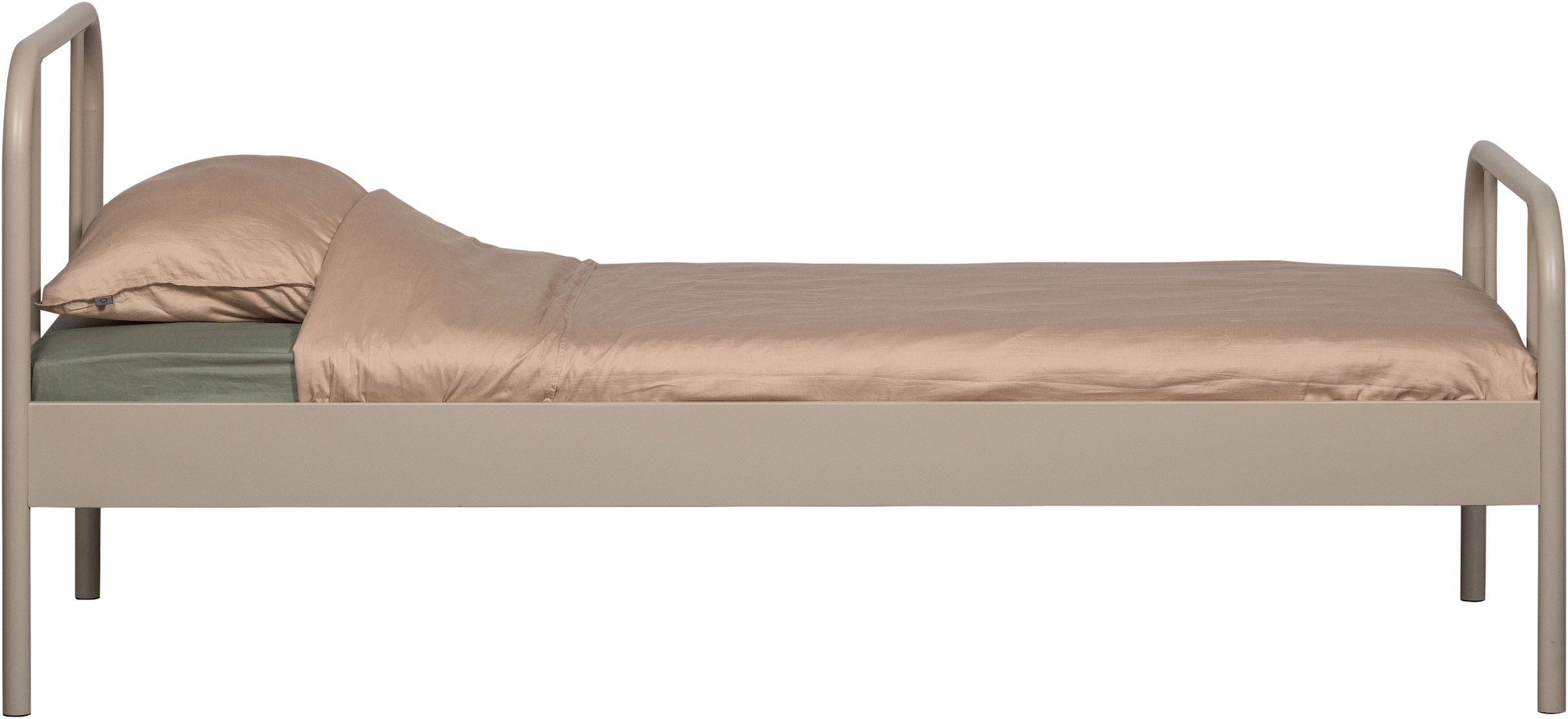 WOOOD Sommier »Mata Stahlrahmen pulverbeschichtet, H 90 x B 208 x T 95 cm« Dimensions du matelas 90x200 cm, facile à monter, obligatoire à nettoyer