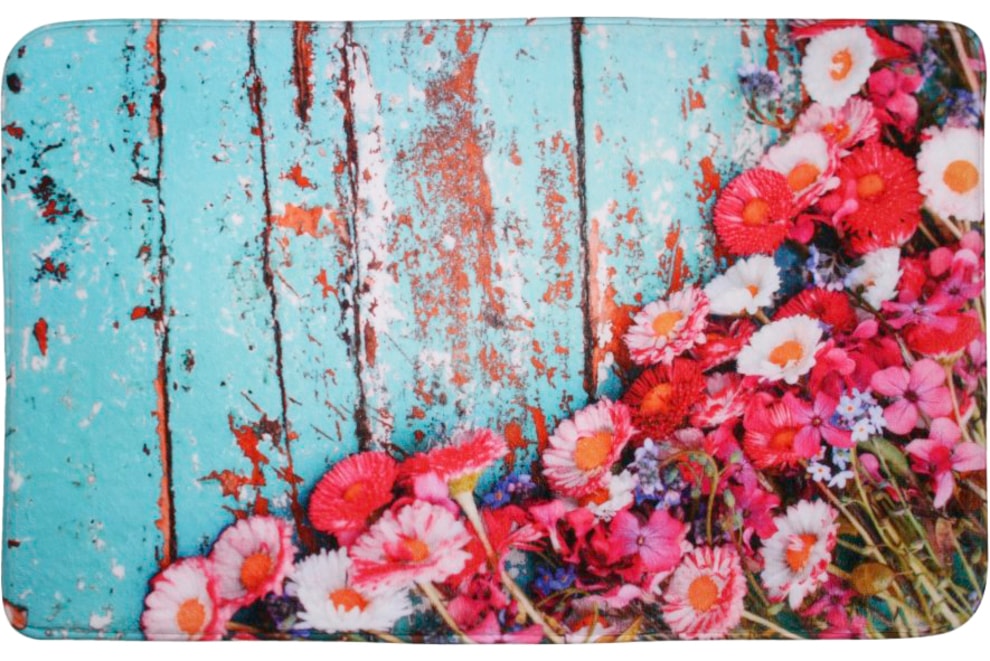 Sanilo Set d'accessoires de salle de bain »Spring« bestehend aus WC-Sitz, Badteppich und Waschbeckenstöpsel