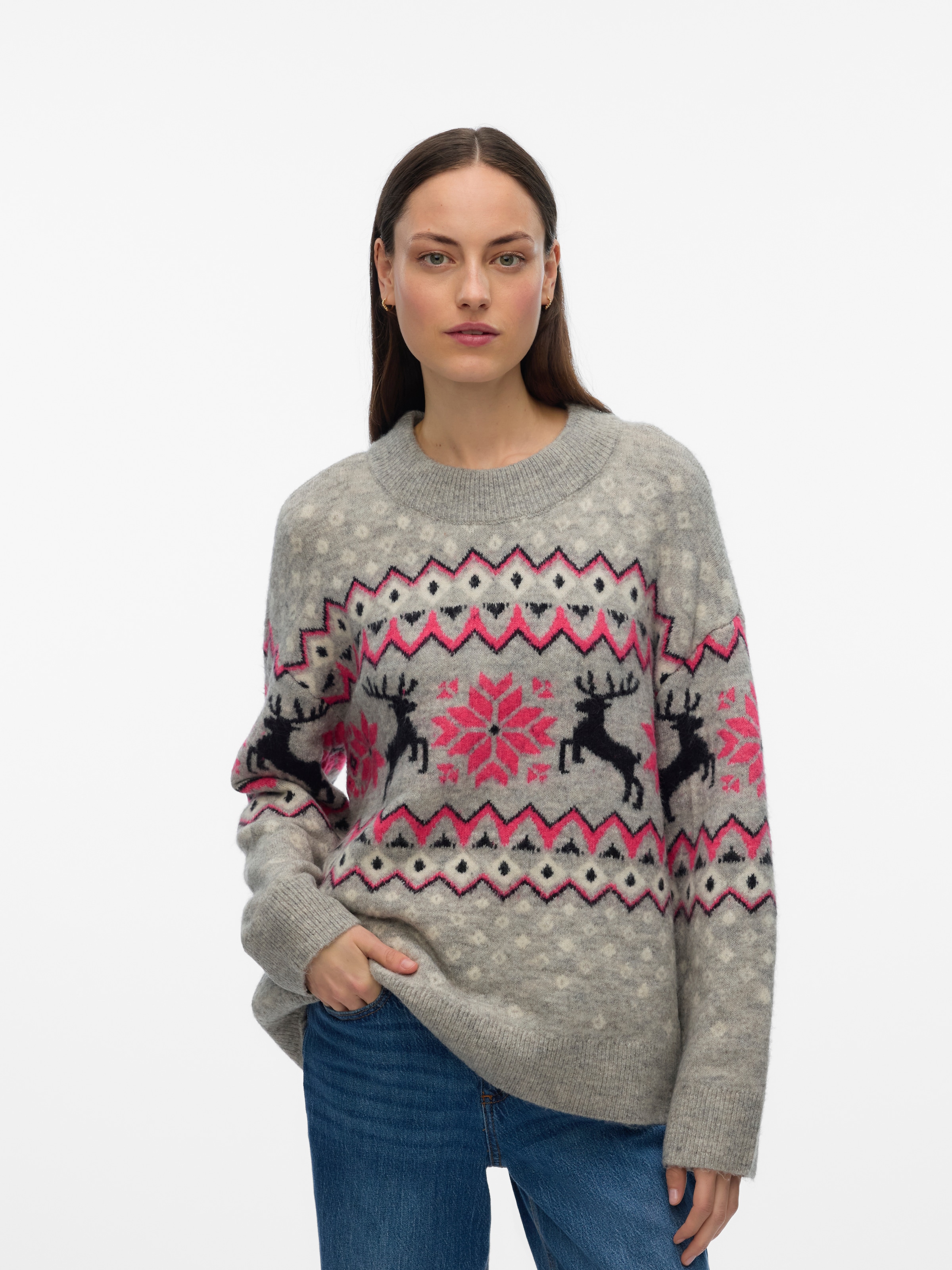 Vero Moda Pull de Noël »VMSANTANORDIC LS O-NECK PULLOVER XMAS«