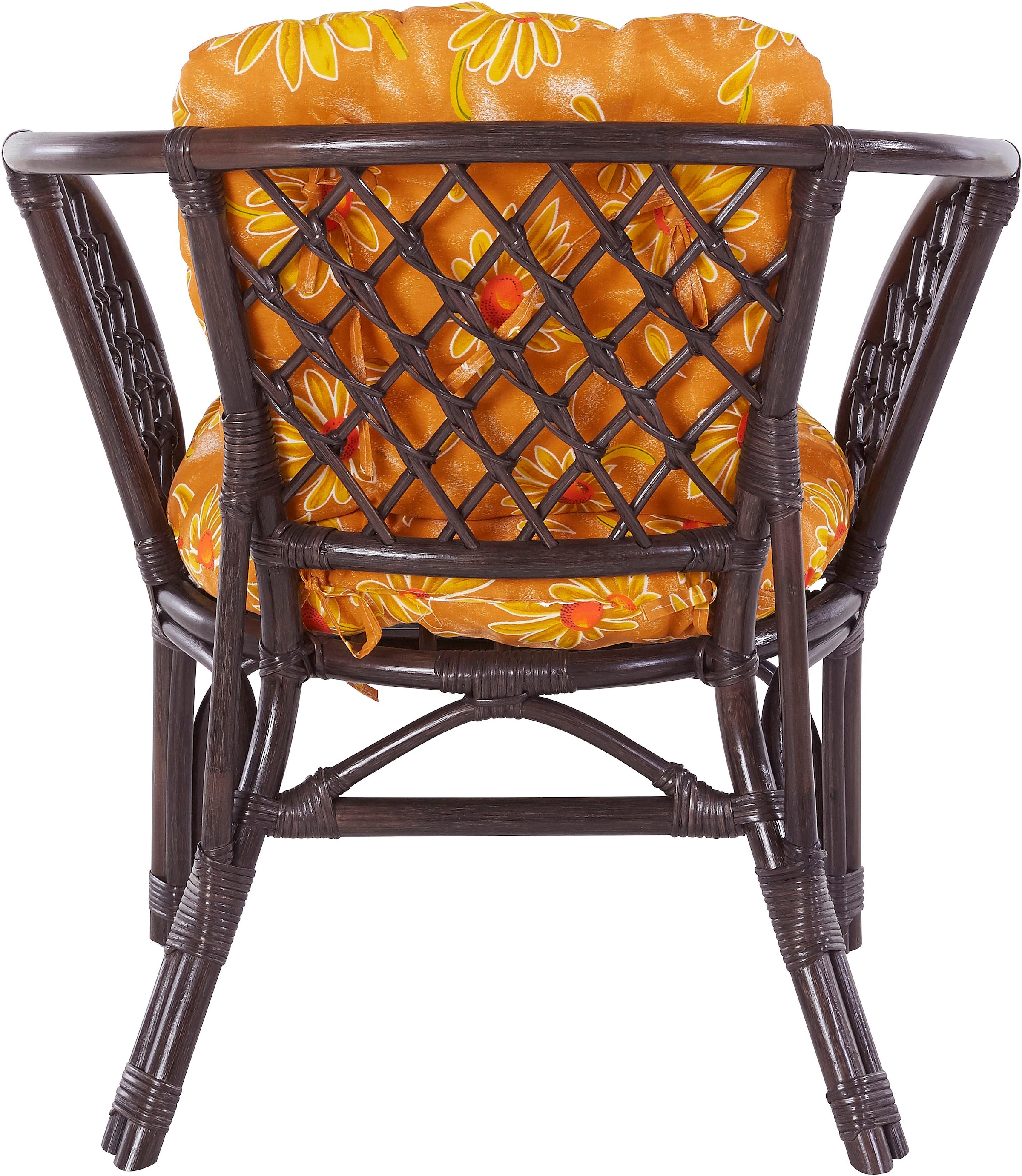 Home affaire Rattanstuhl »Rattansessel« () im 2er-Set aus Rattan und passenden Kissenauflagen, Breite 66 cm