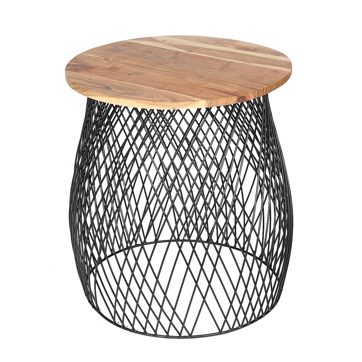 Ambiente Haus Table d'appoint »Urban rundes Beistelltisch käfig -H 50cm« 1 cuis tlg.