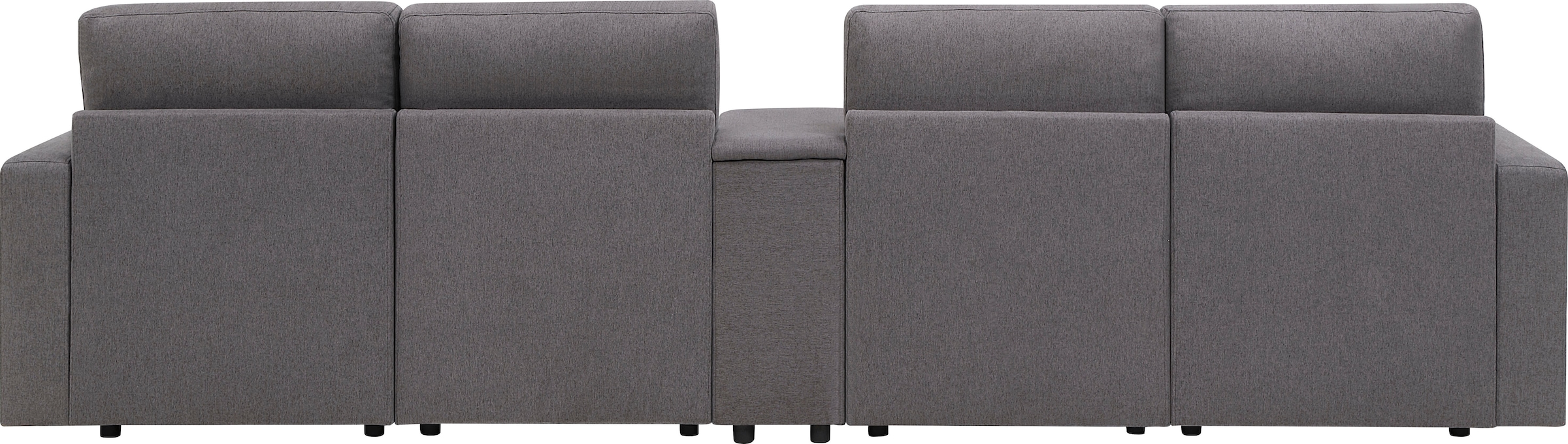 GOODproduct Wohnlandschaft »Ulrik, U-Form, Breite: 315cm« mit Stauraum unter den Sitzen, inkl Stauraumkonsole mit Becherhaltern