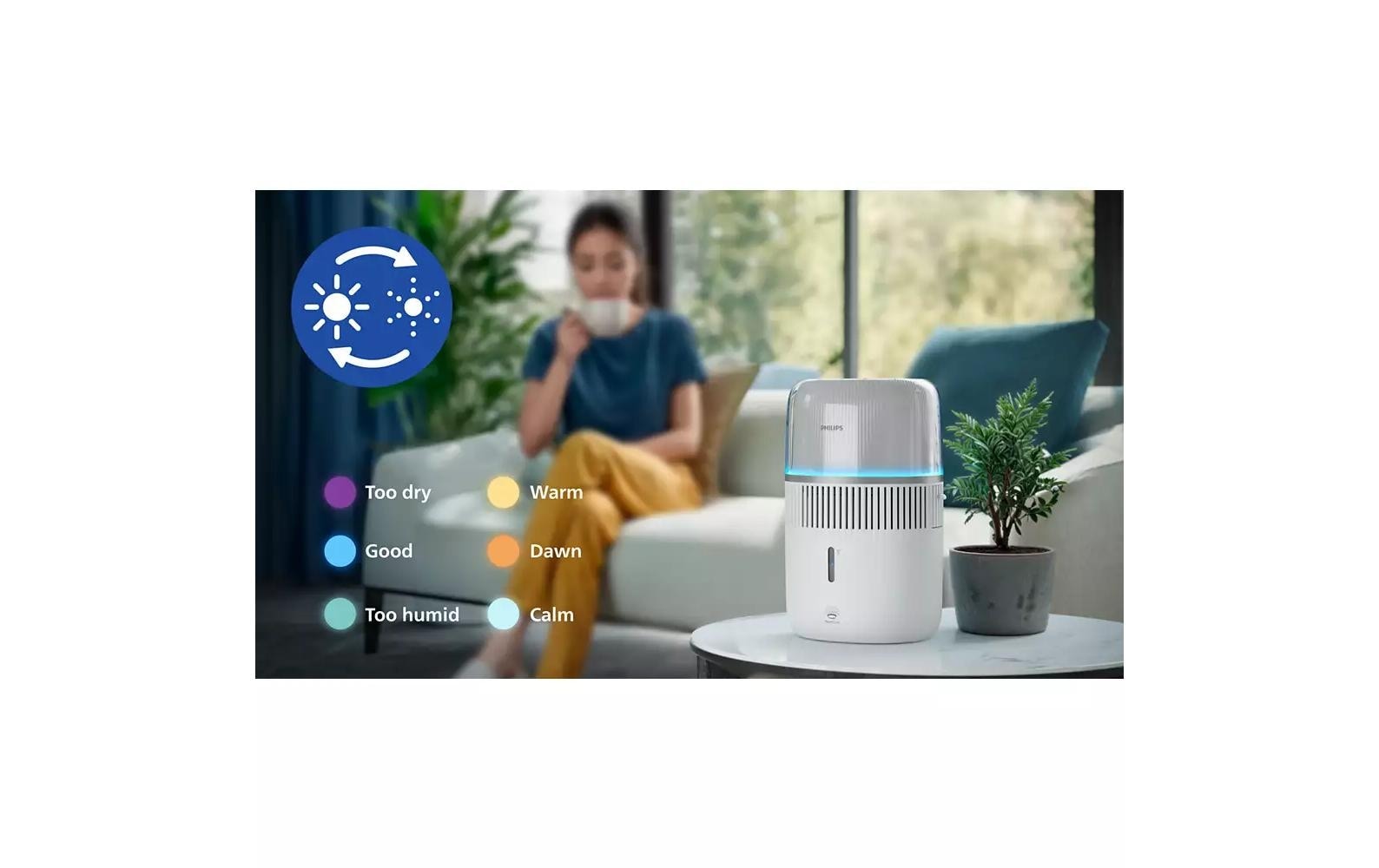 Philips Luftbefeuchter »HU5710/03 5000 Series« 4,5 l Wassertank für 56 m² Räume, mit NanoCloud Technologie