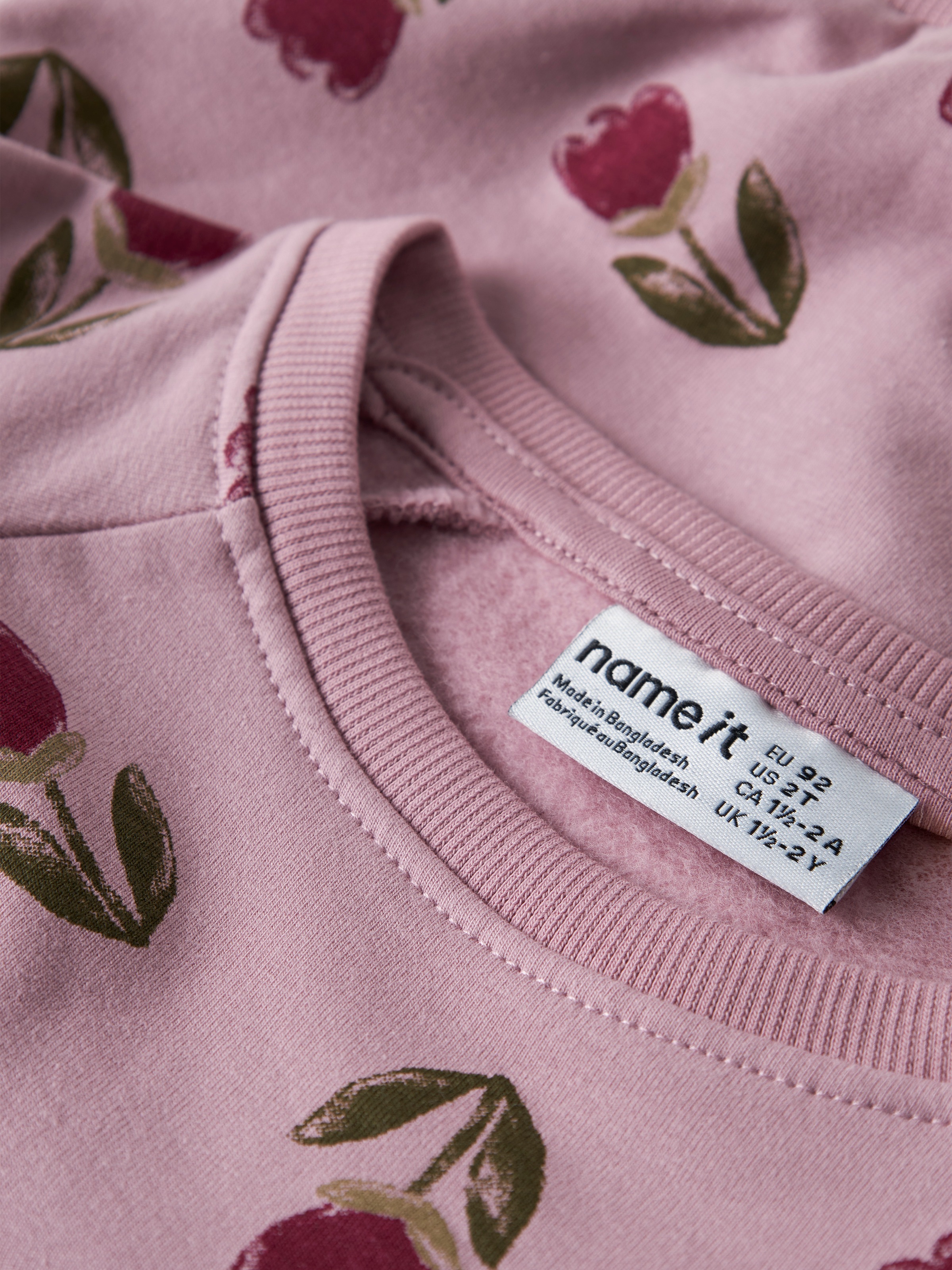 Name It Sweatshirt »NMFOKLA LS NREG SWEAT BRU BOX«, Baumwollmischung, regular fit

