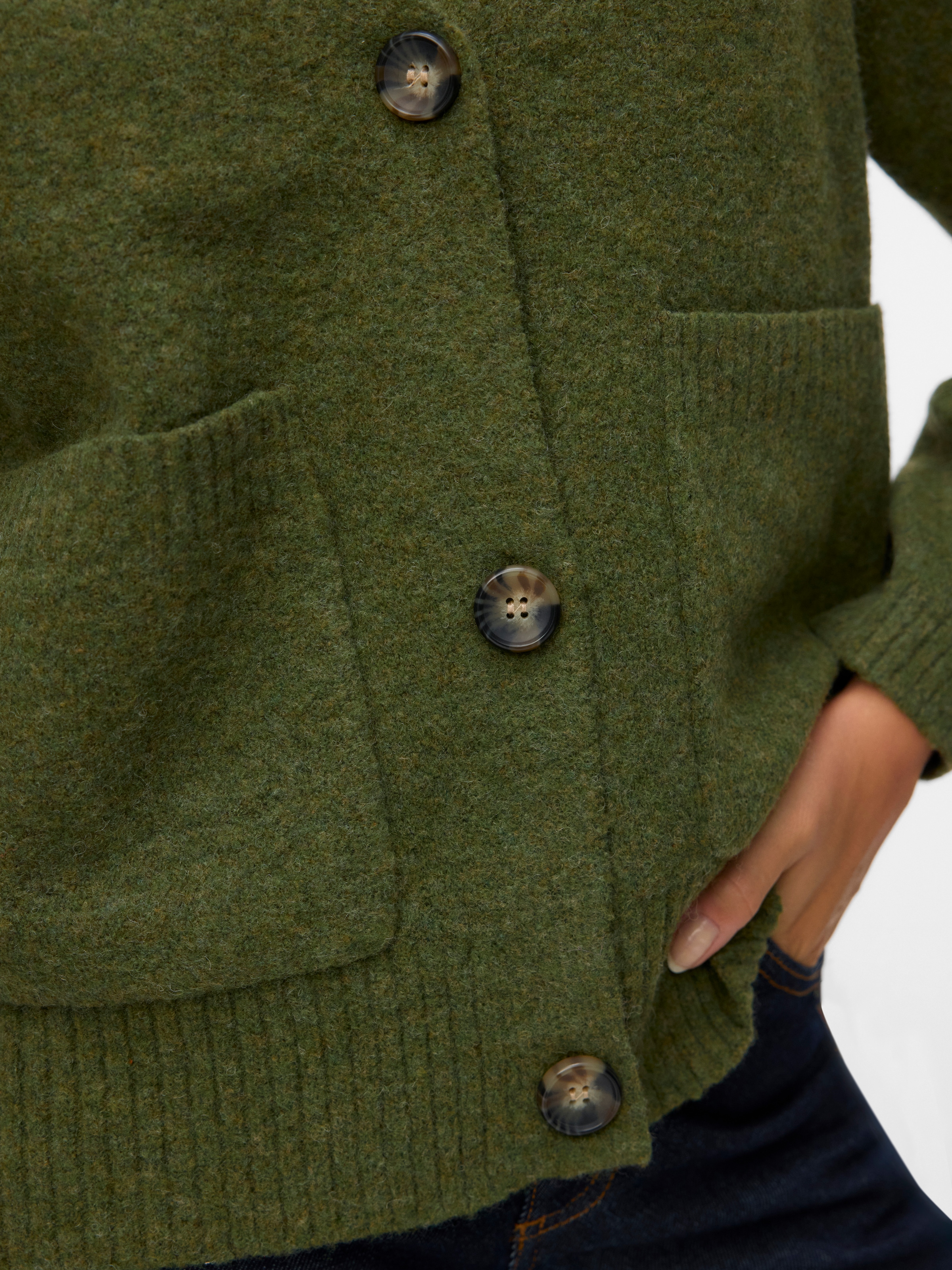 Vero Moda Strickjacke »VMBOOM LS V-NECK BUTTON CARDIGAN GA NOOS«