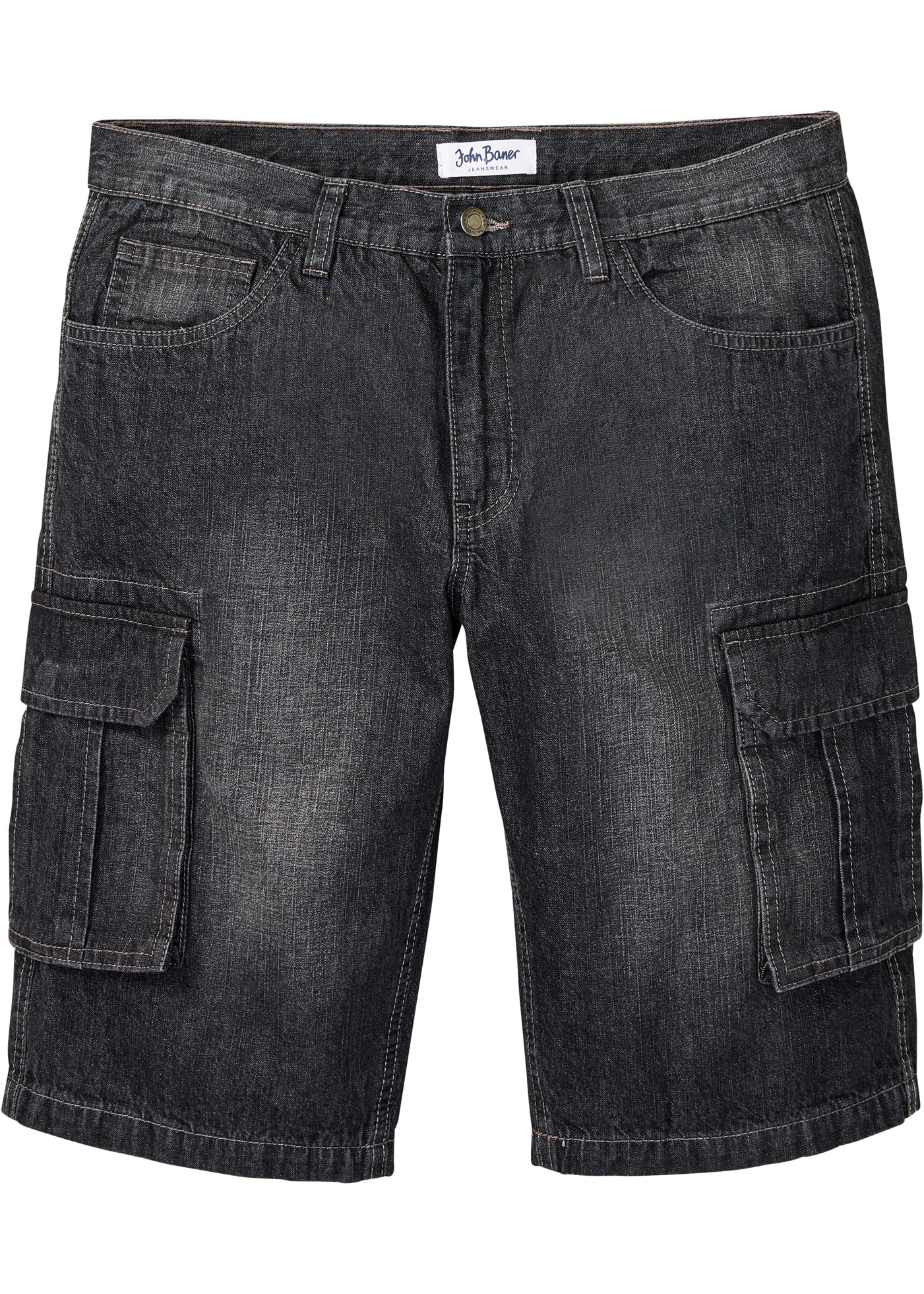 bonprix Bermudas  Cargo-Jeans-Longbermuda, Relaxed Fit