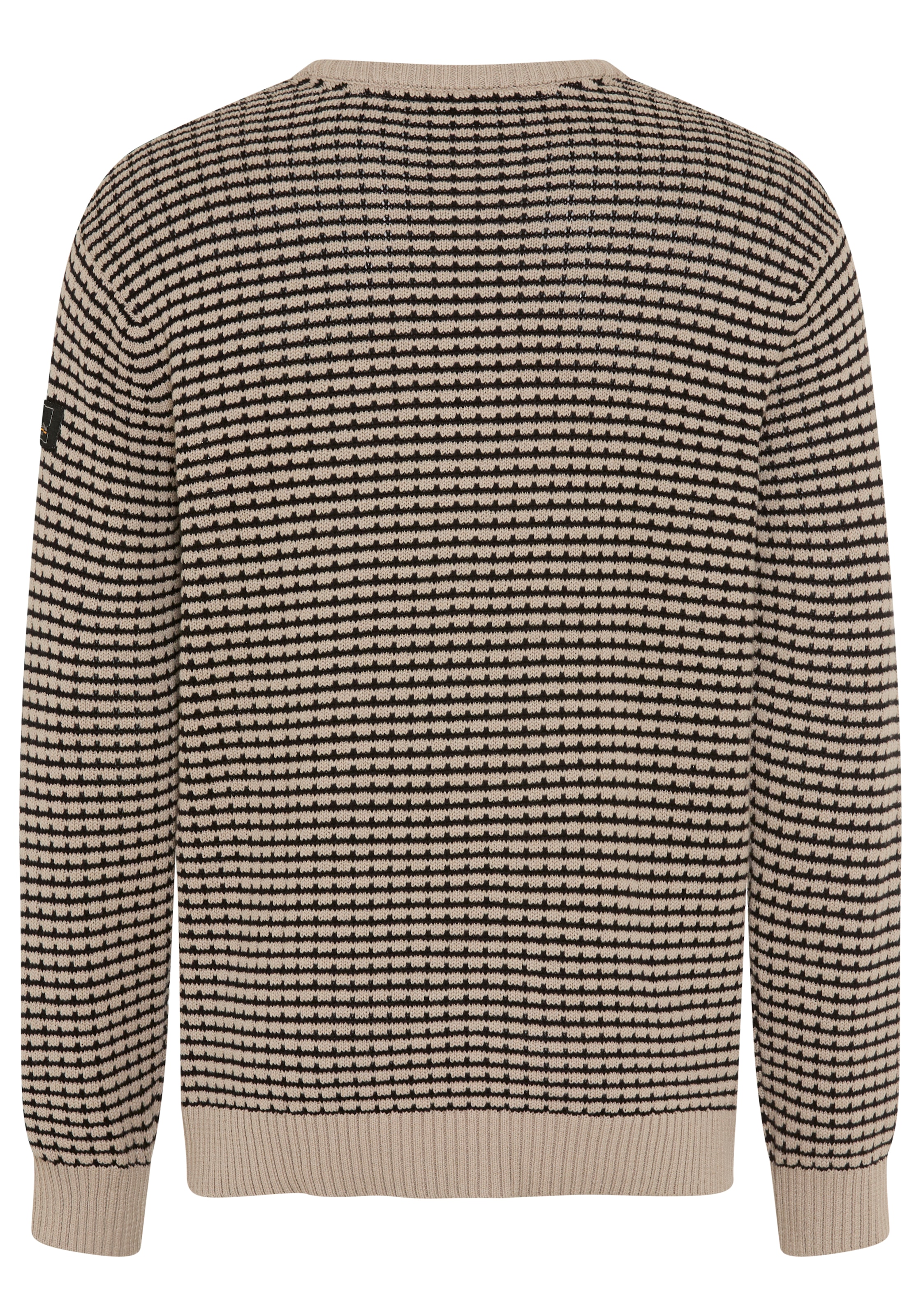 Bruno Banani Pull à col rond Se démarquer avec style avec un motif structuré moderne. Regard accrocheur à la mode