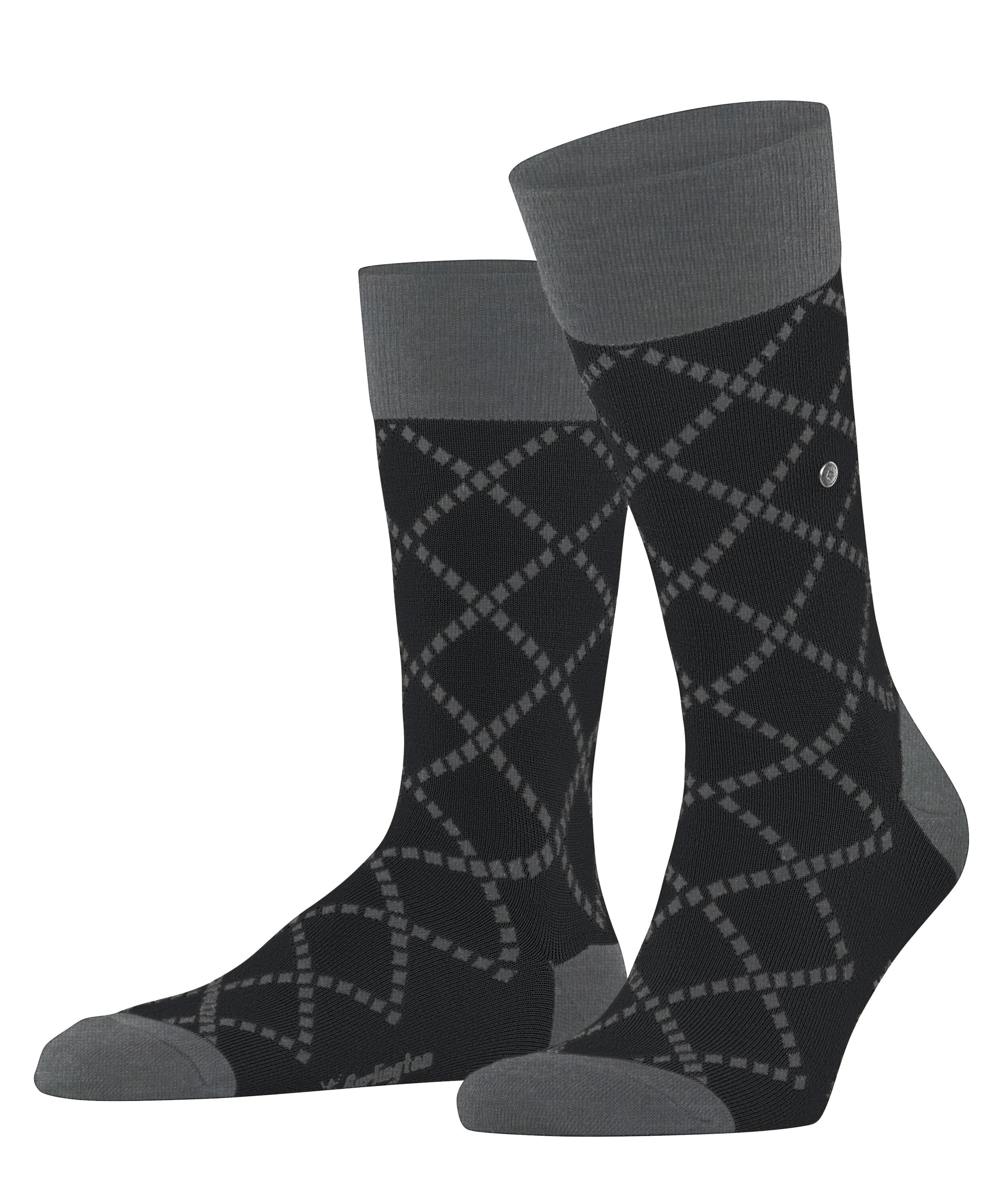 Burlington Chaussettes »Ferry Road« Taille unique 40-46, motif losanges, mélange laine chaud