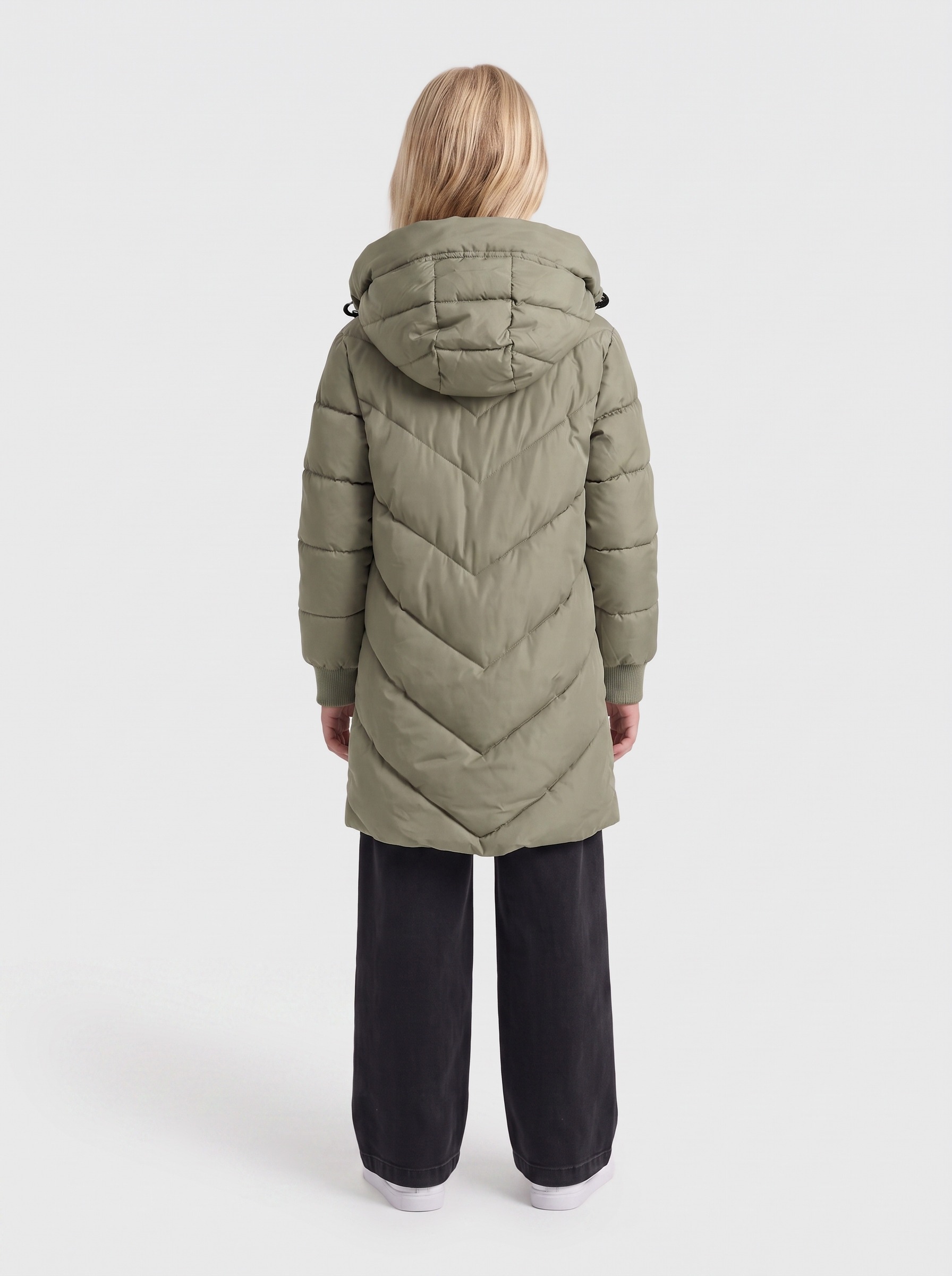 KIDS ONLY Steppjacke »KOGSKYLAR HOOD JACKET VD OTW« mit Kapuze Langjacke mit abnehmbarer Kapuze