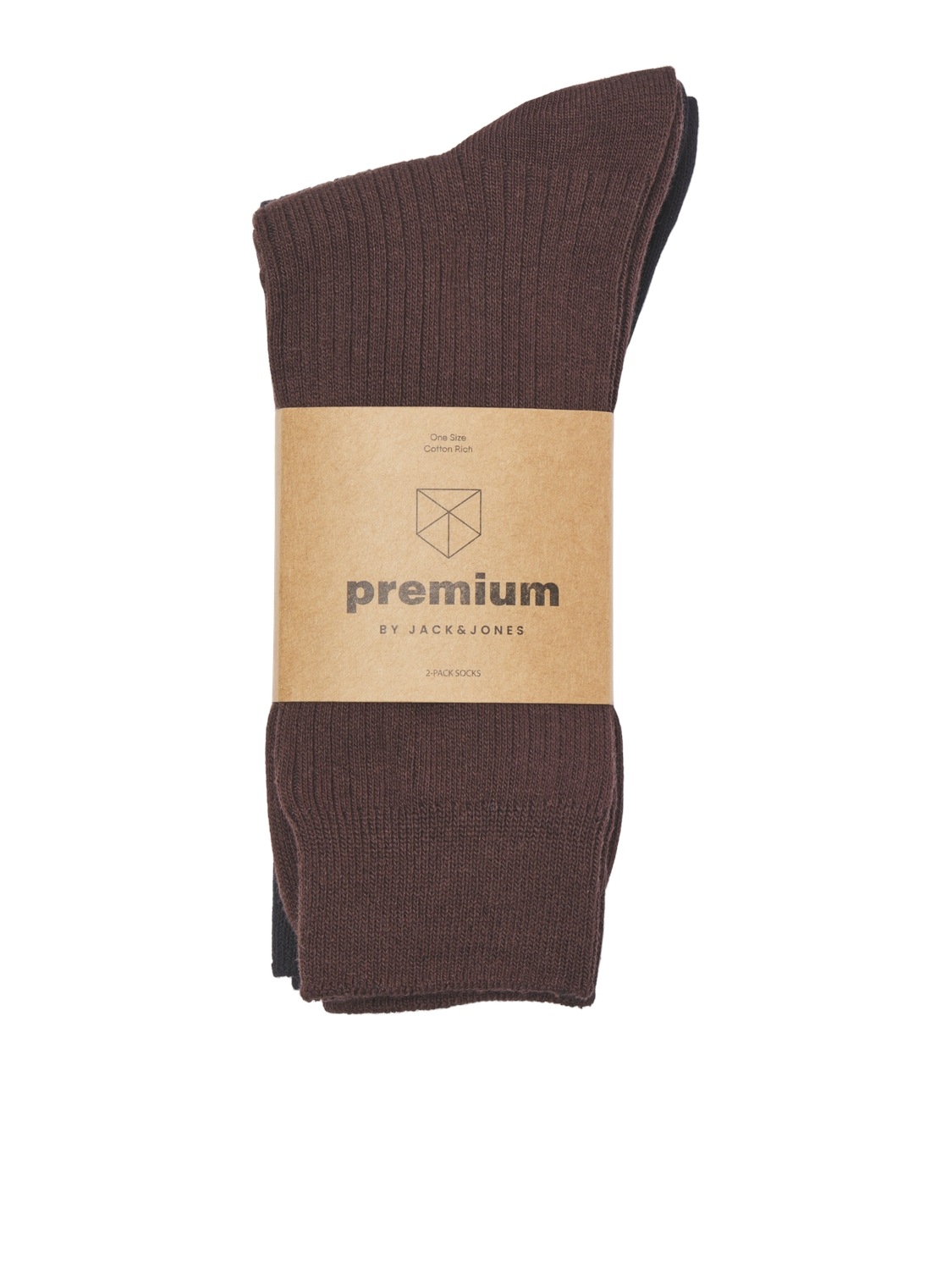 Jack & Jones Chaussettes de loisirs »JAC – Socken im 2er-Pack mit Stretch für optimale Passform« Paquet, 2 cuis tlg. basique, mélange de coton