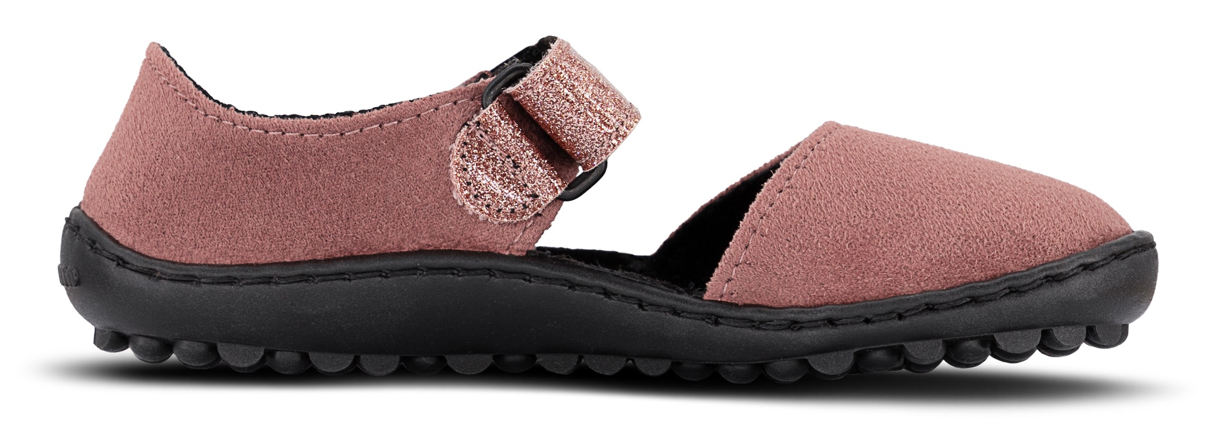 Leguano Barfussschuh »LEGUANITO JARINA«  , Halbschuh, Bequemschuh mit Glitzer und Herzapplikation