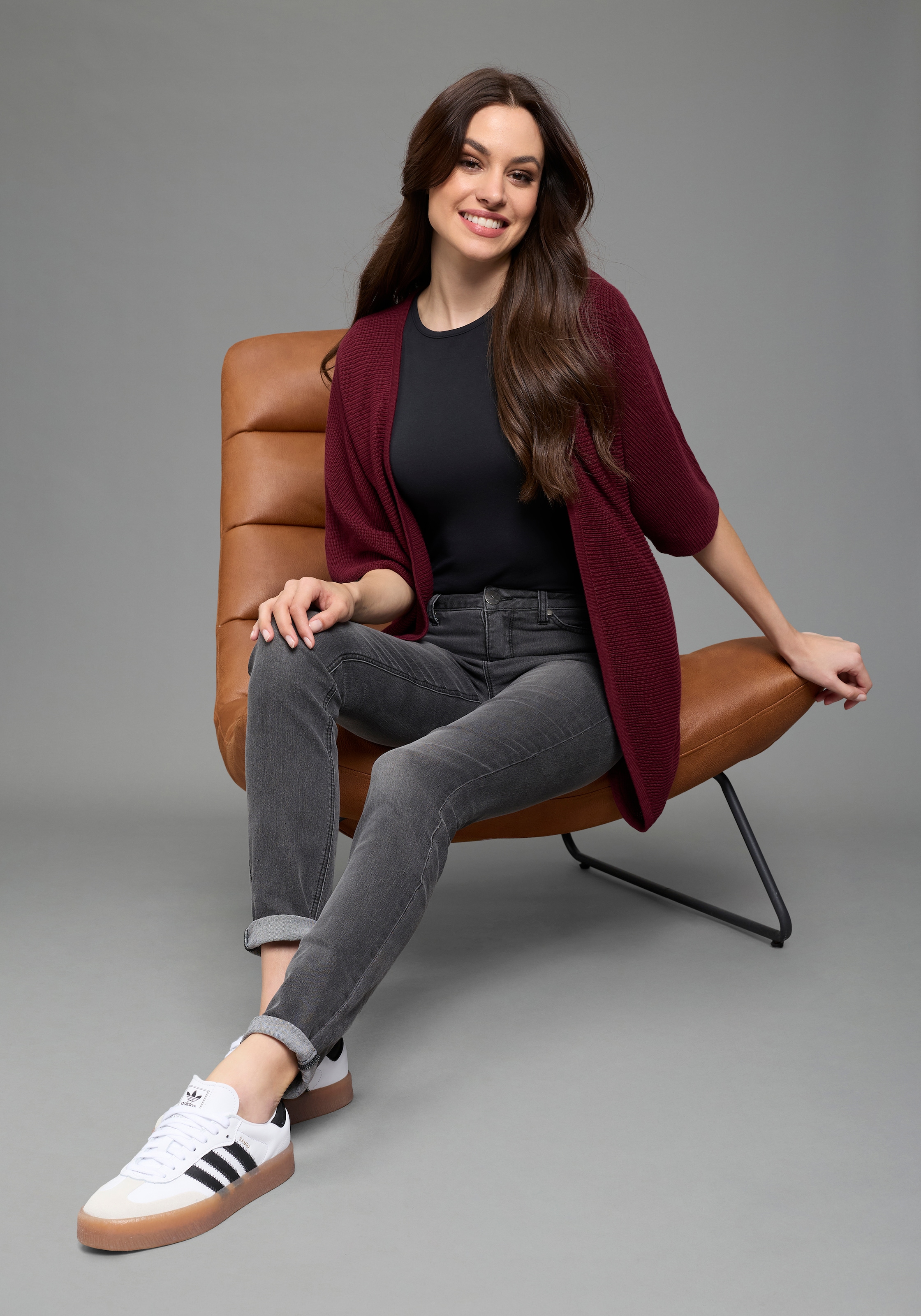 Laura Scott Body à manches courtes im Basic Stil, aus Baumwolle und Elasthan