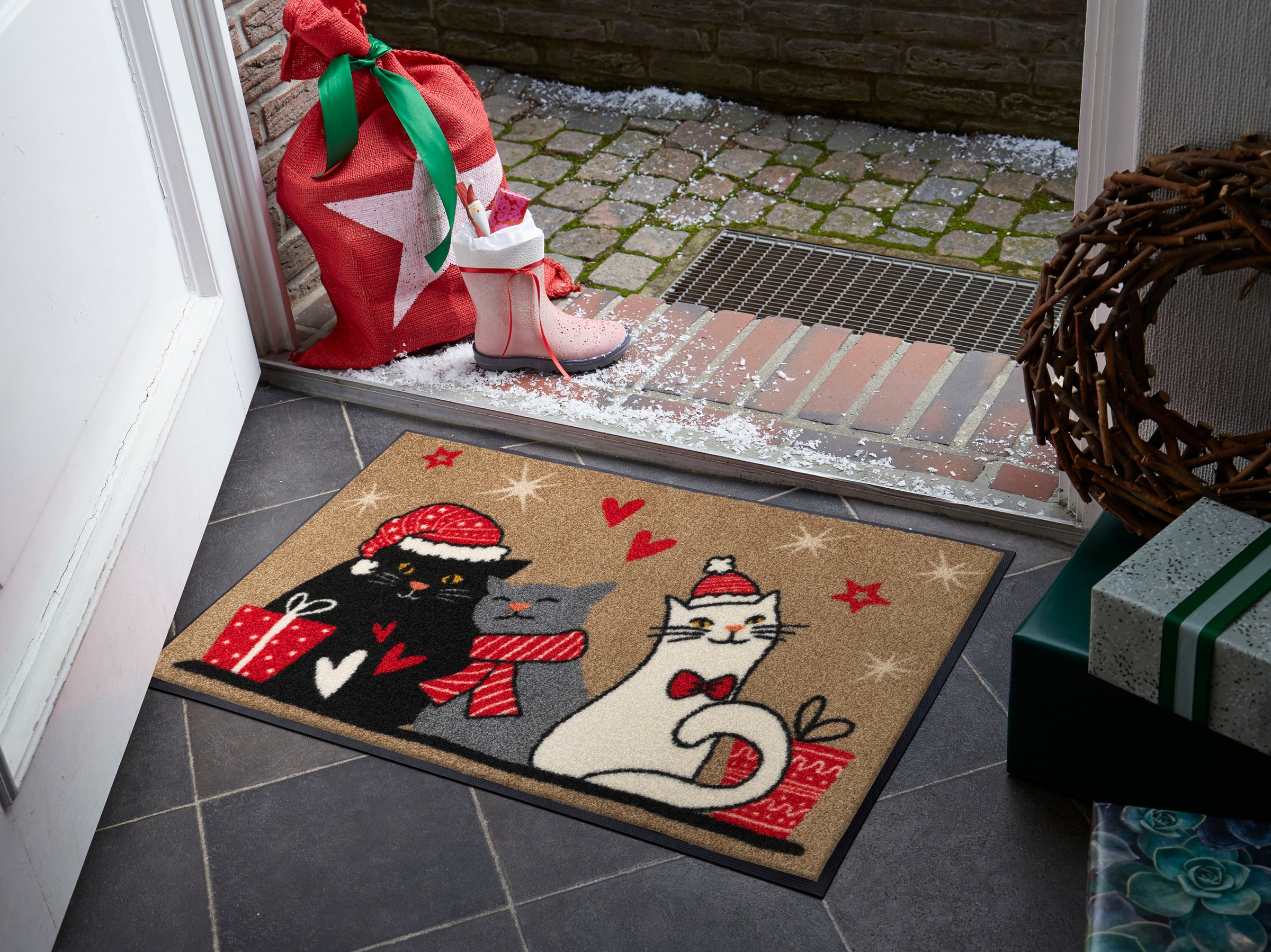 wash+dry by Kleen-Tex Fussmatte »Cuddle Time« rechteckig 7 mm Höhe