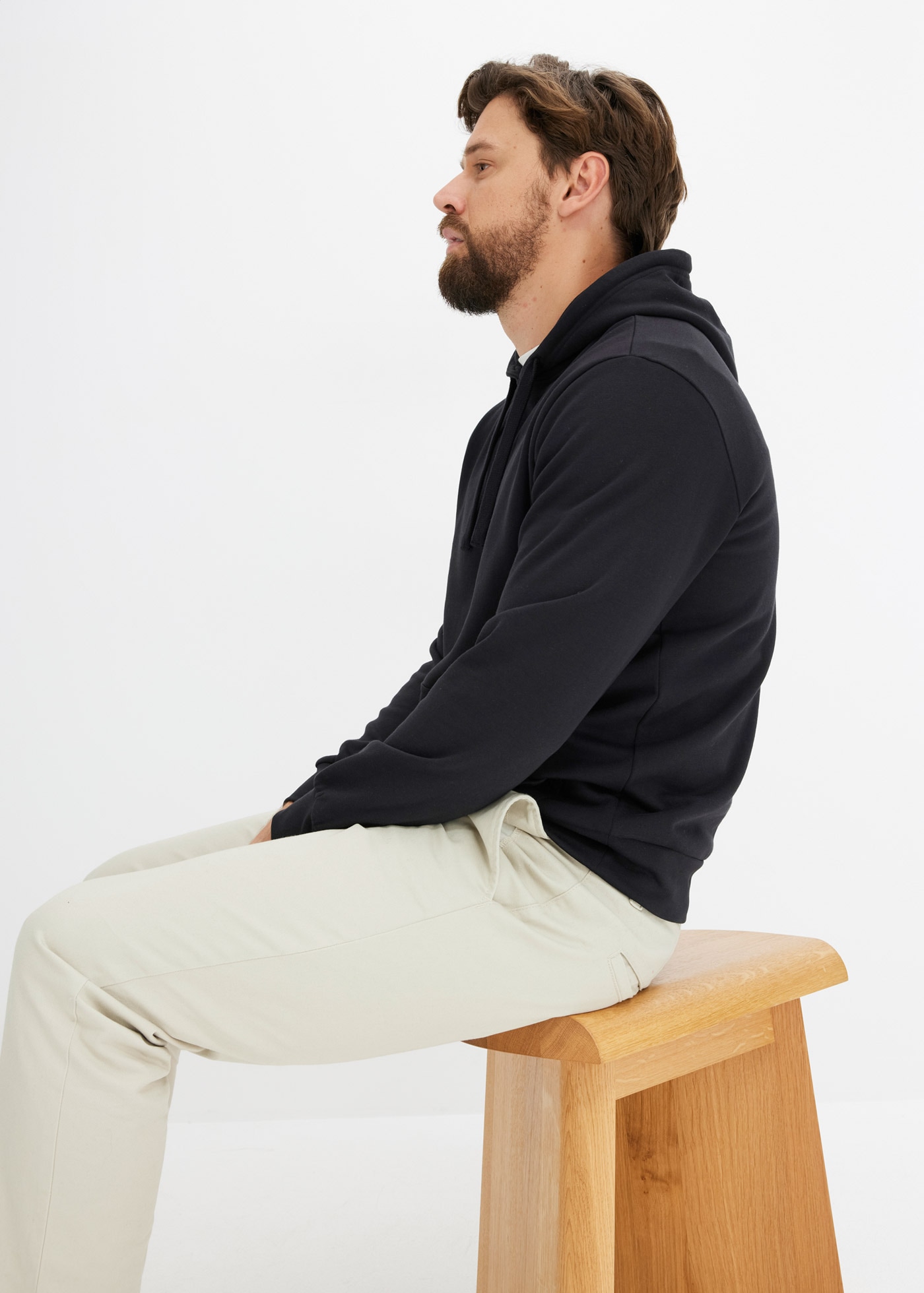 bonprix Sweat à capuche »Hoodie«, Regular Fit, mit Kapuze, angenehme Baumwollmischung
