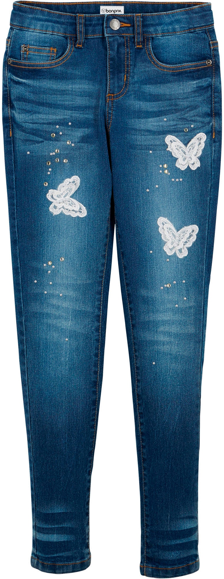 bonprix Jeans skinny Skinny-fit-Passform, aus Baumwolle, Polyester und Elasthan