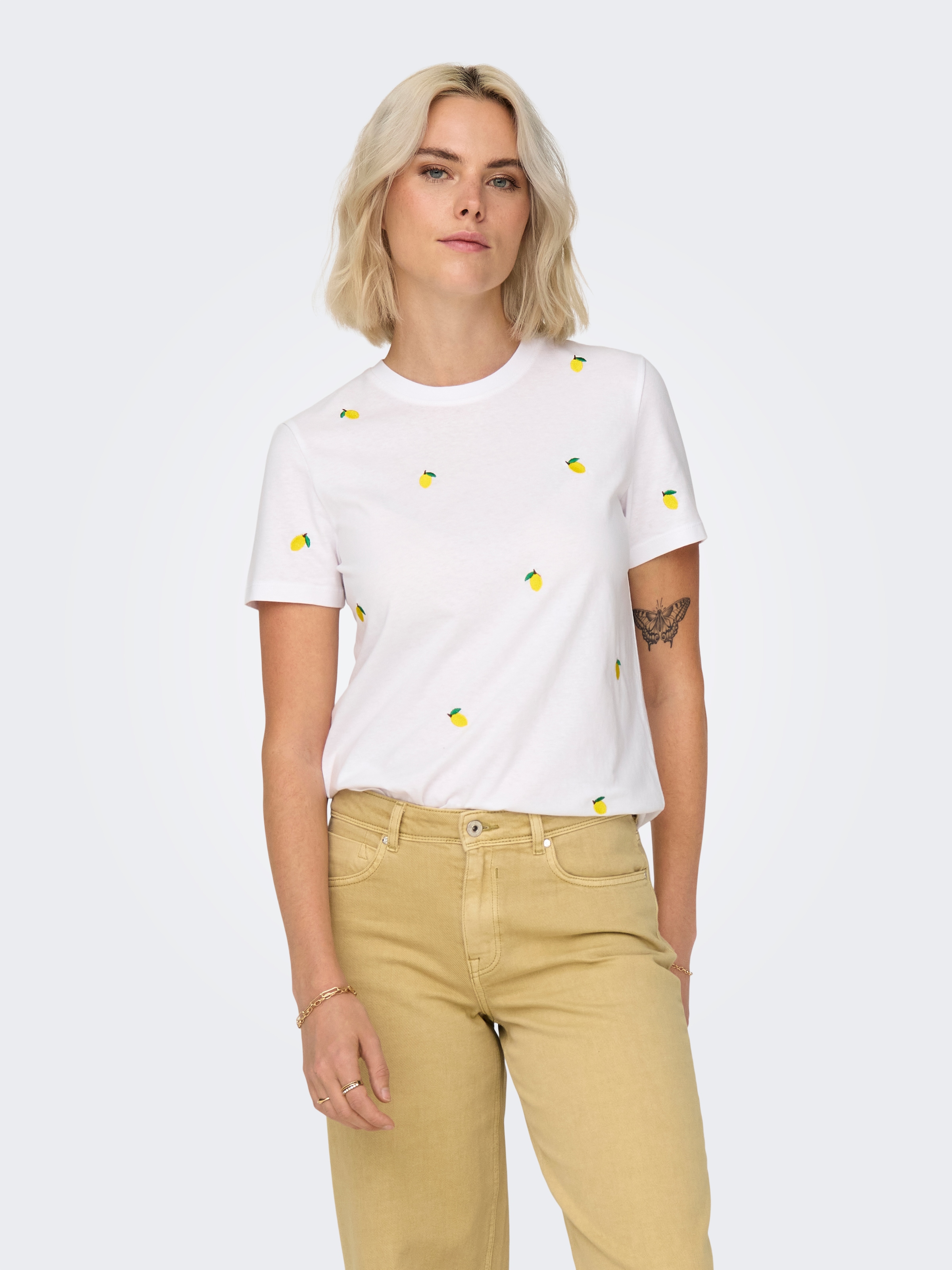 ONLY Kurzarmshirt »ONLKETTY LIFE S/S O-NECK TOP JRS NOOS«