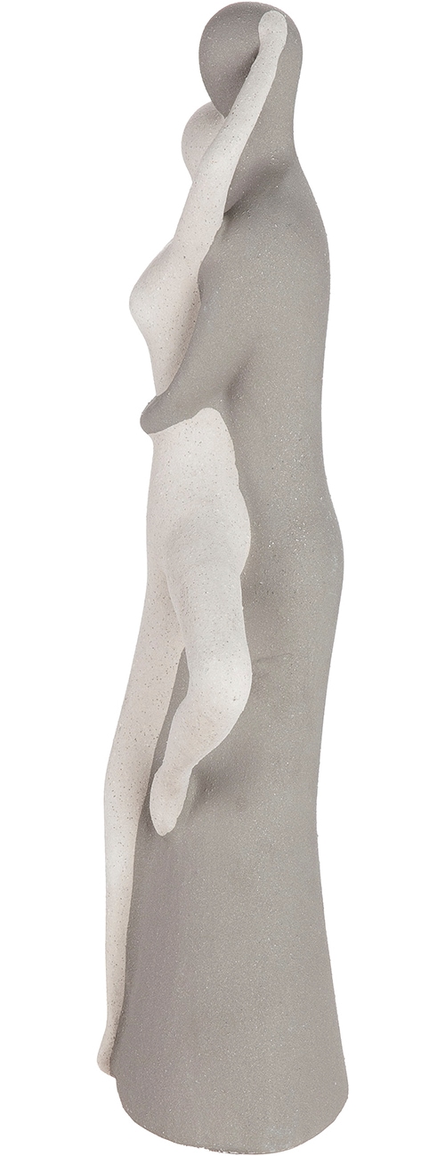 GILDE Skulptur »Figur Monroe weiss H. 45 cm« Frauenfigur abstrakter Stil sitzende Pose Wohnaccessoire
