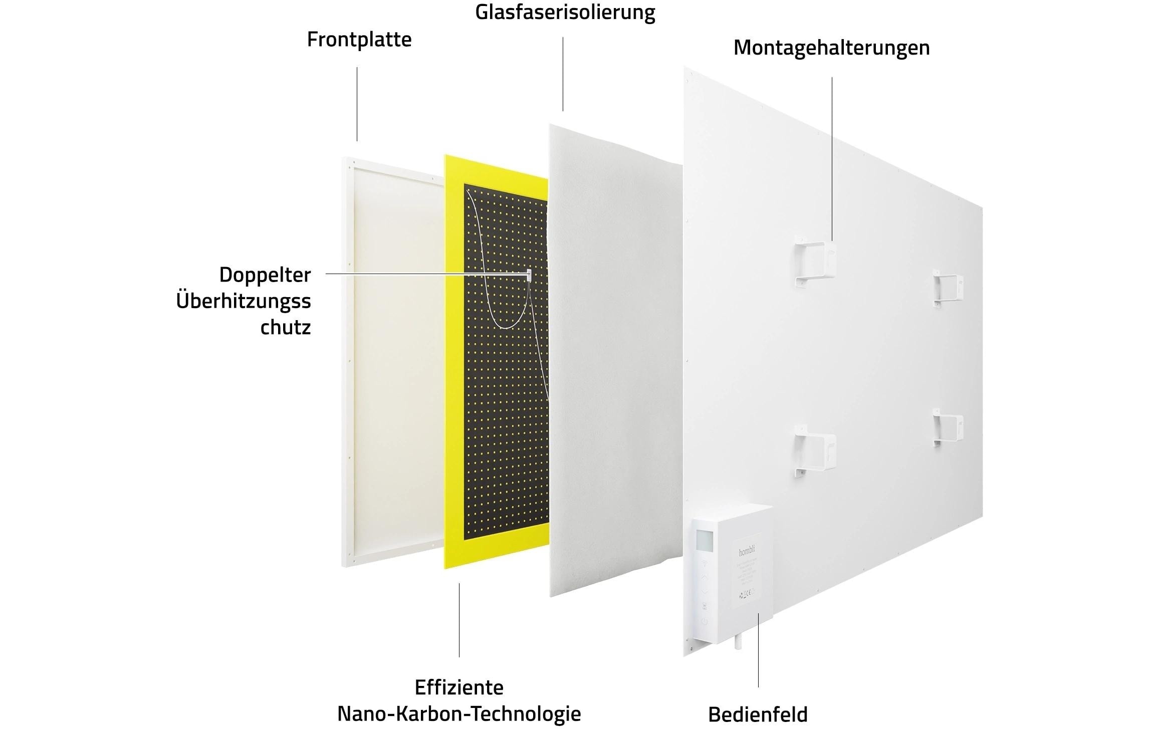 Hombli Chauffage infrarouge »Smartes Infrarot Heizpanel 700W«